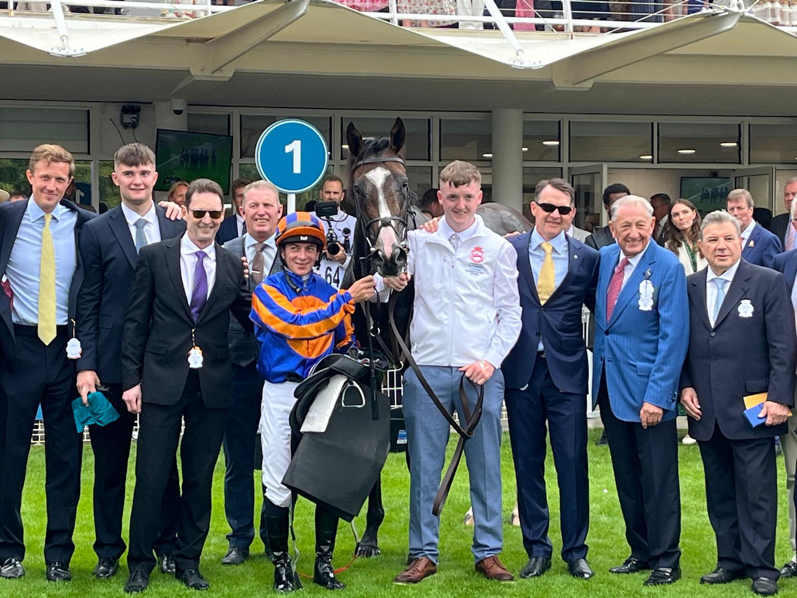 Winning connections following the Goodwood Cup