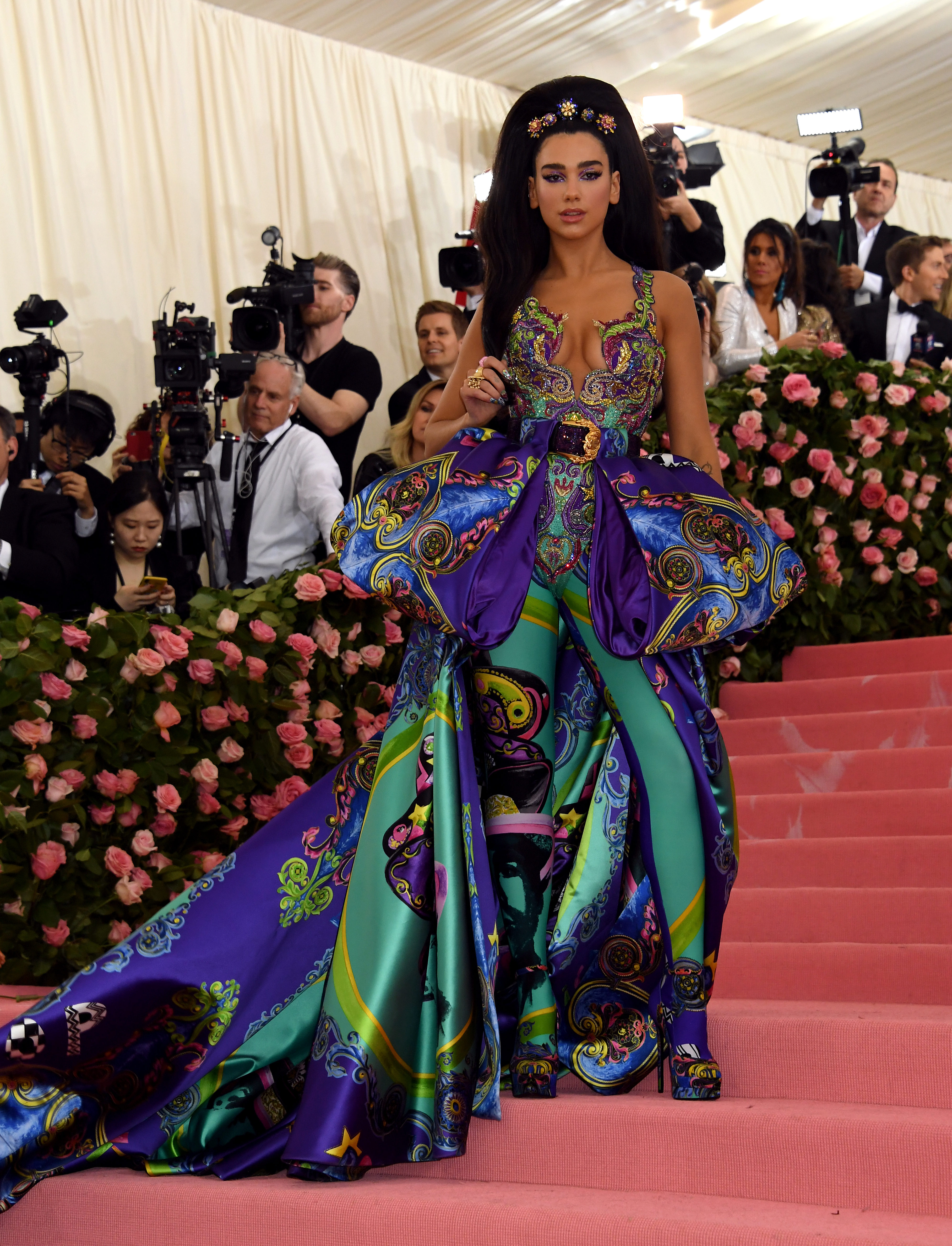 Lipa at the 2019 Met Gala in Versace