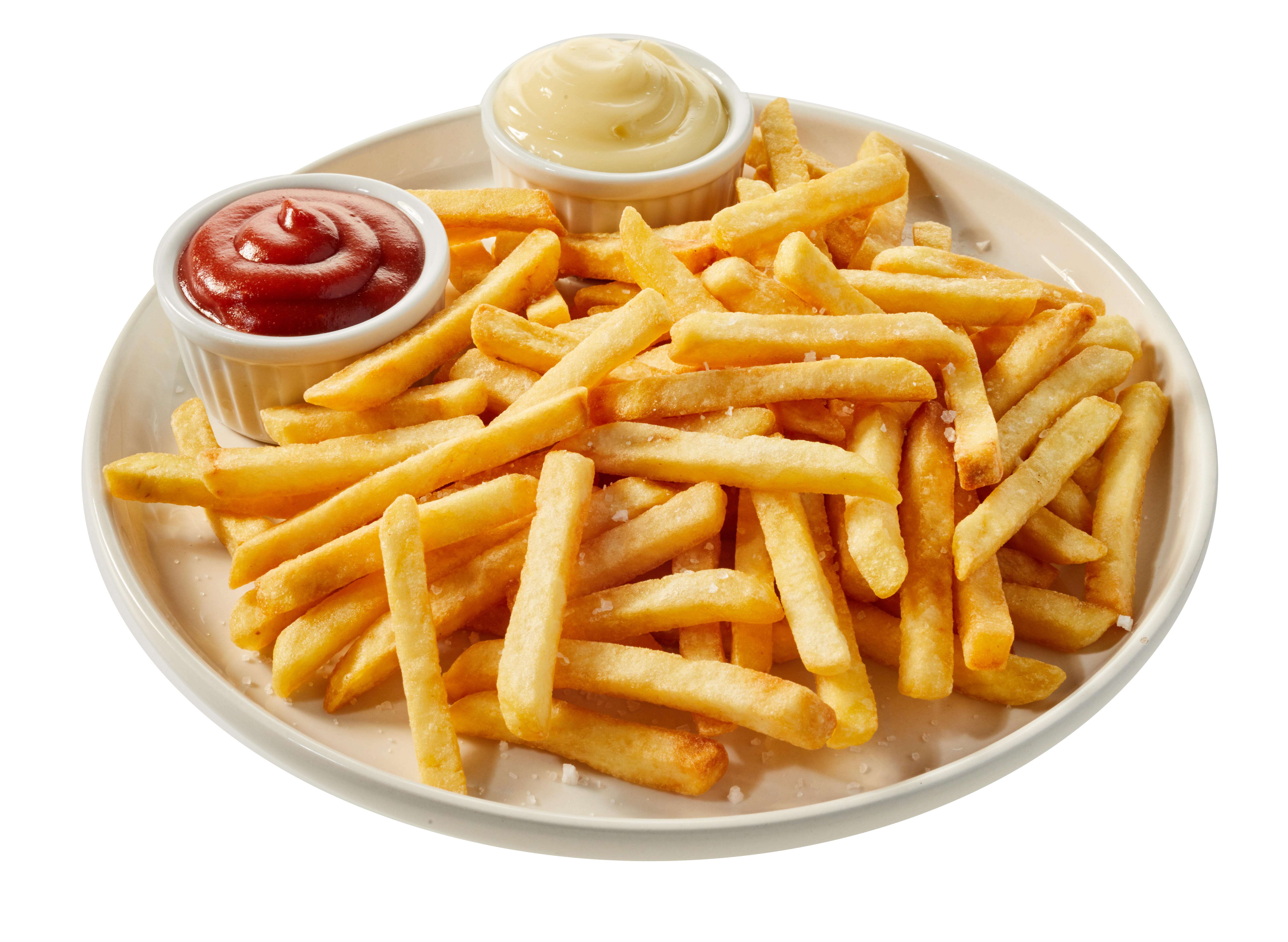 A plate of french fries