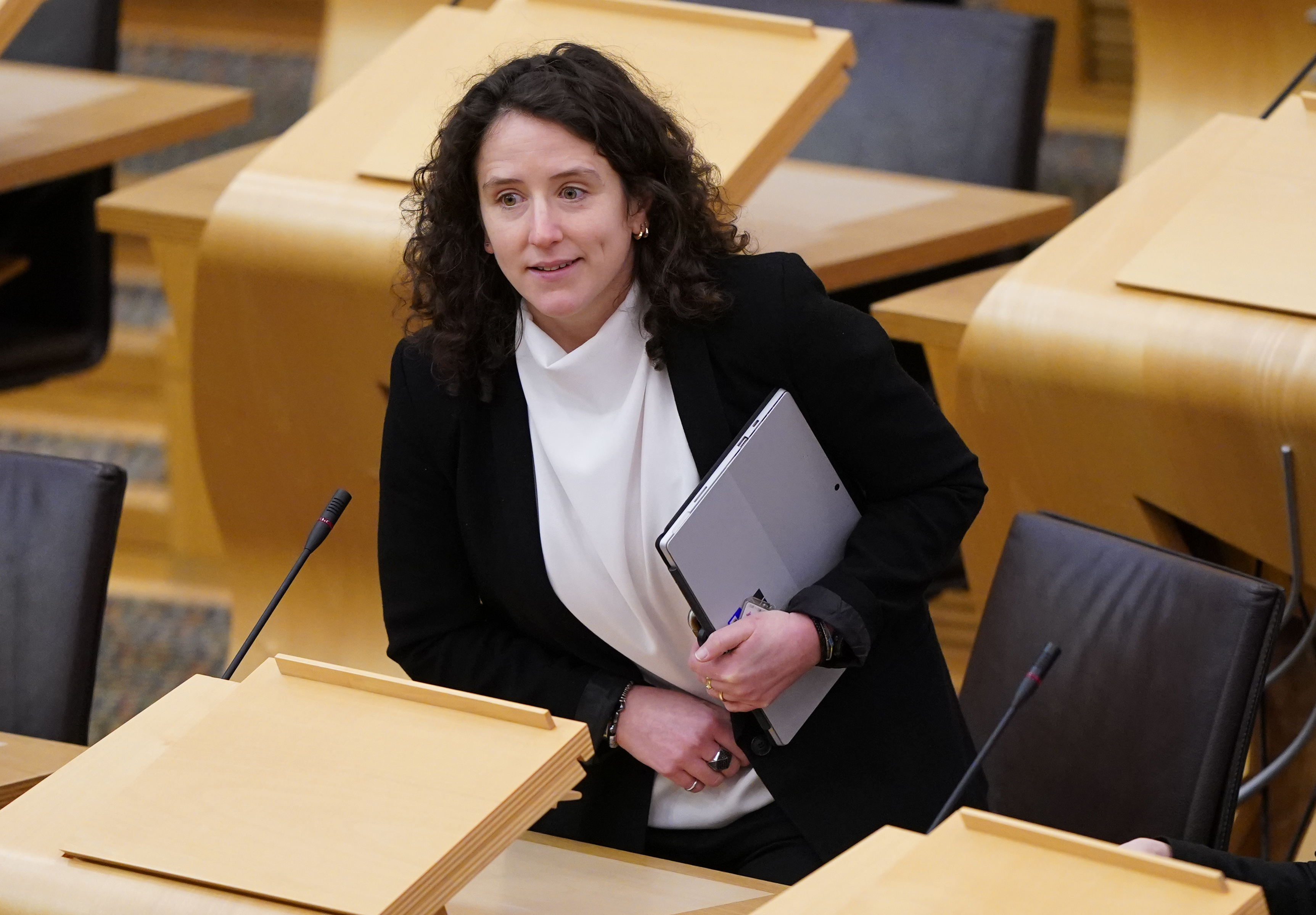 Mairi Gougeon in the Holyrood chamber