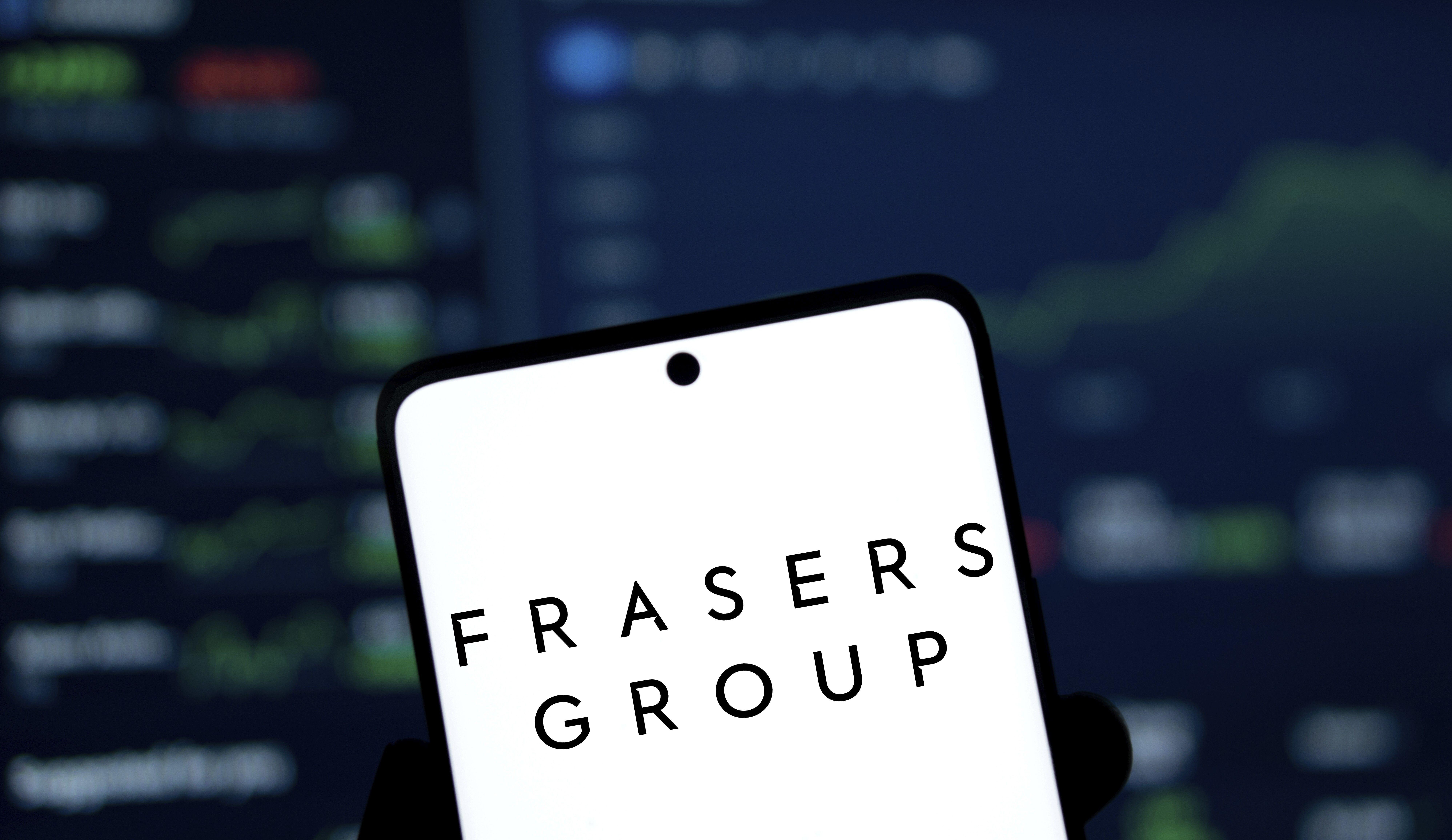 Frasers logo on a phone