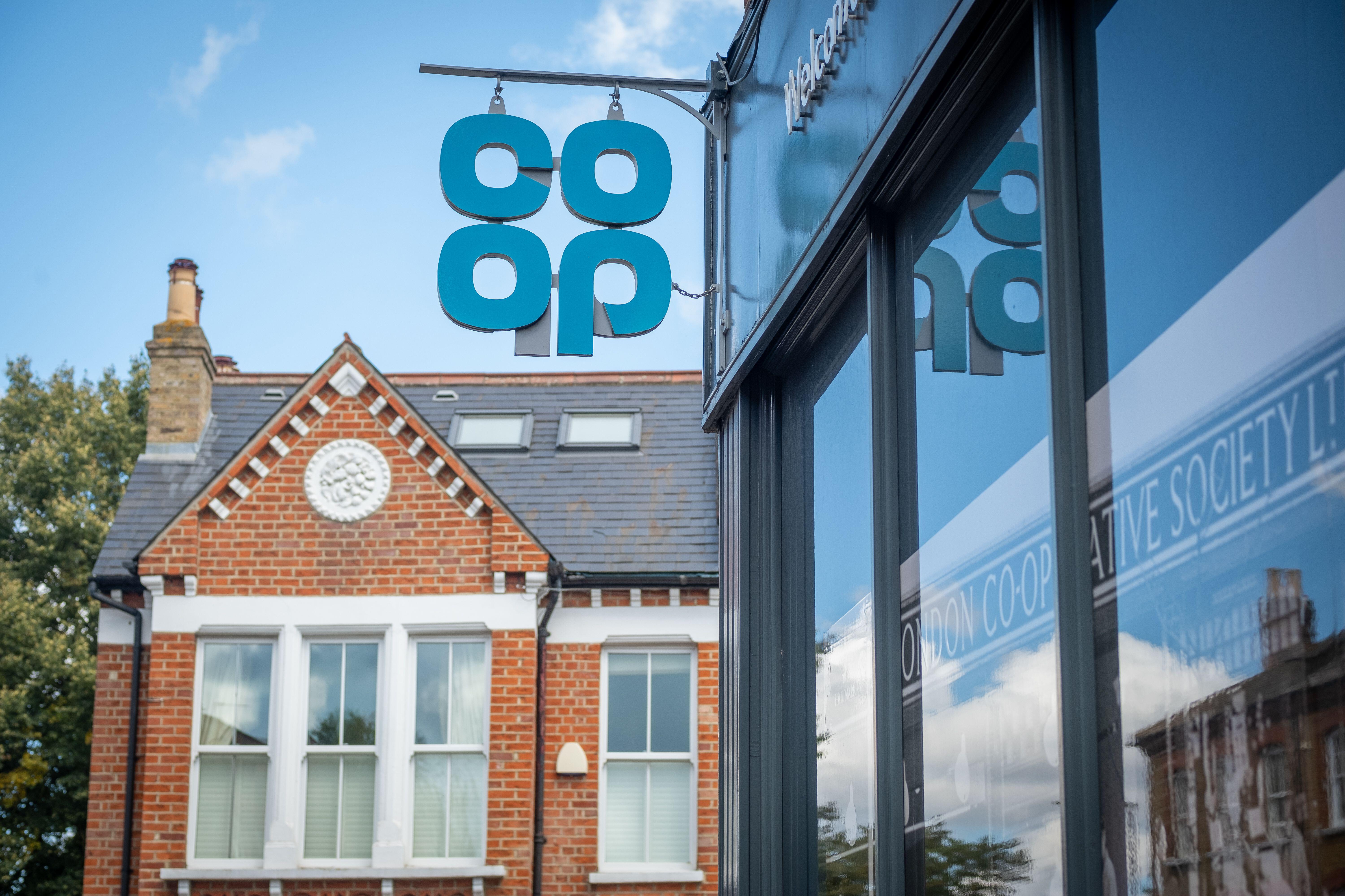 A Co-op sign