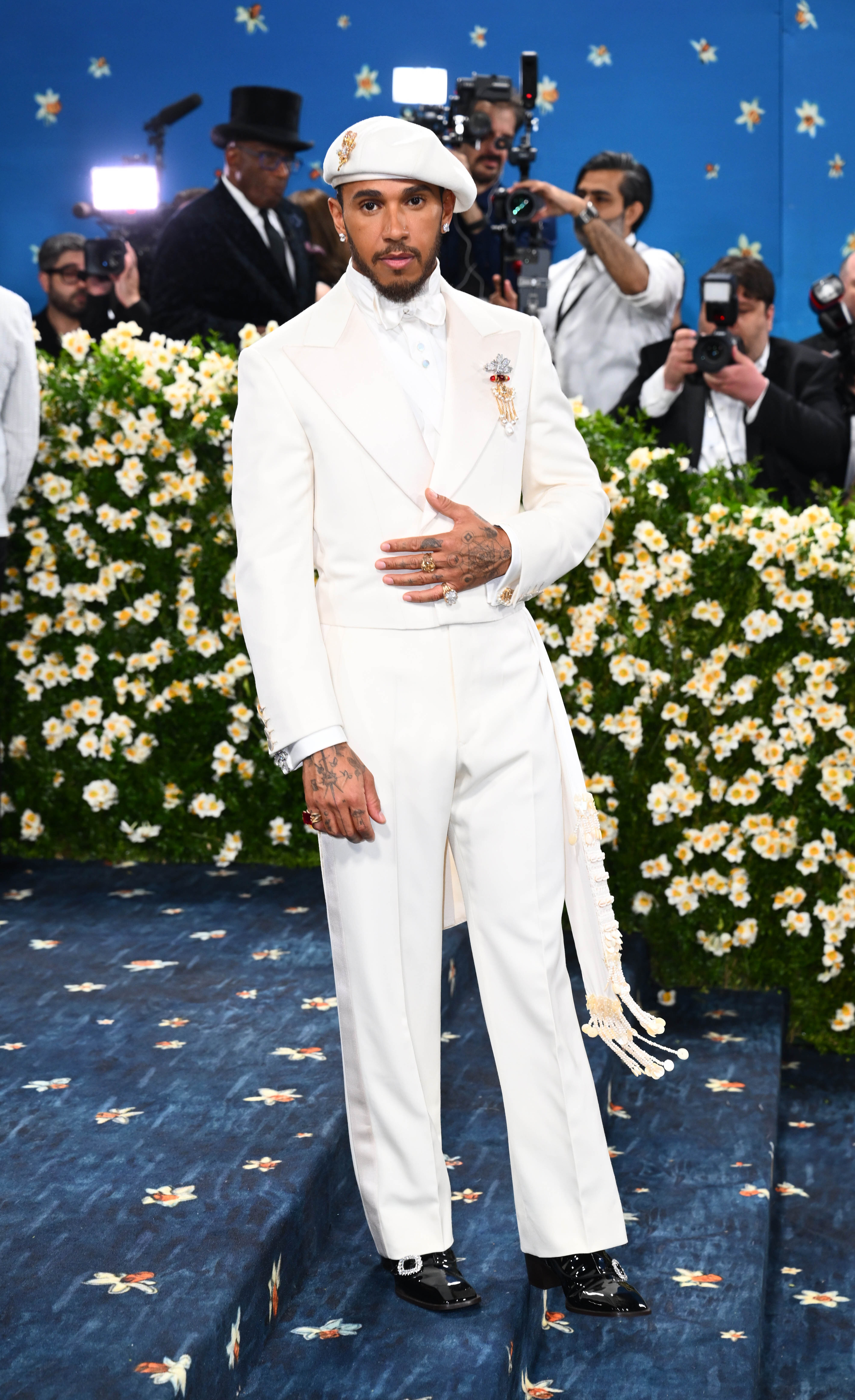Lewis Hamilton attending the Metropolitan Museum of Art Costume Institute Benefit Gala 2025 in New York, USA. Picture date: Monday May 5, 2025.