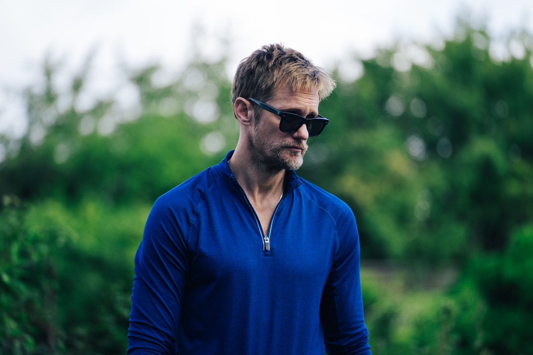 Alexander Skarsgard as the character Ray in Pillion