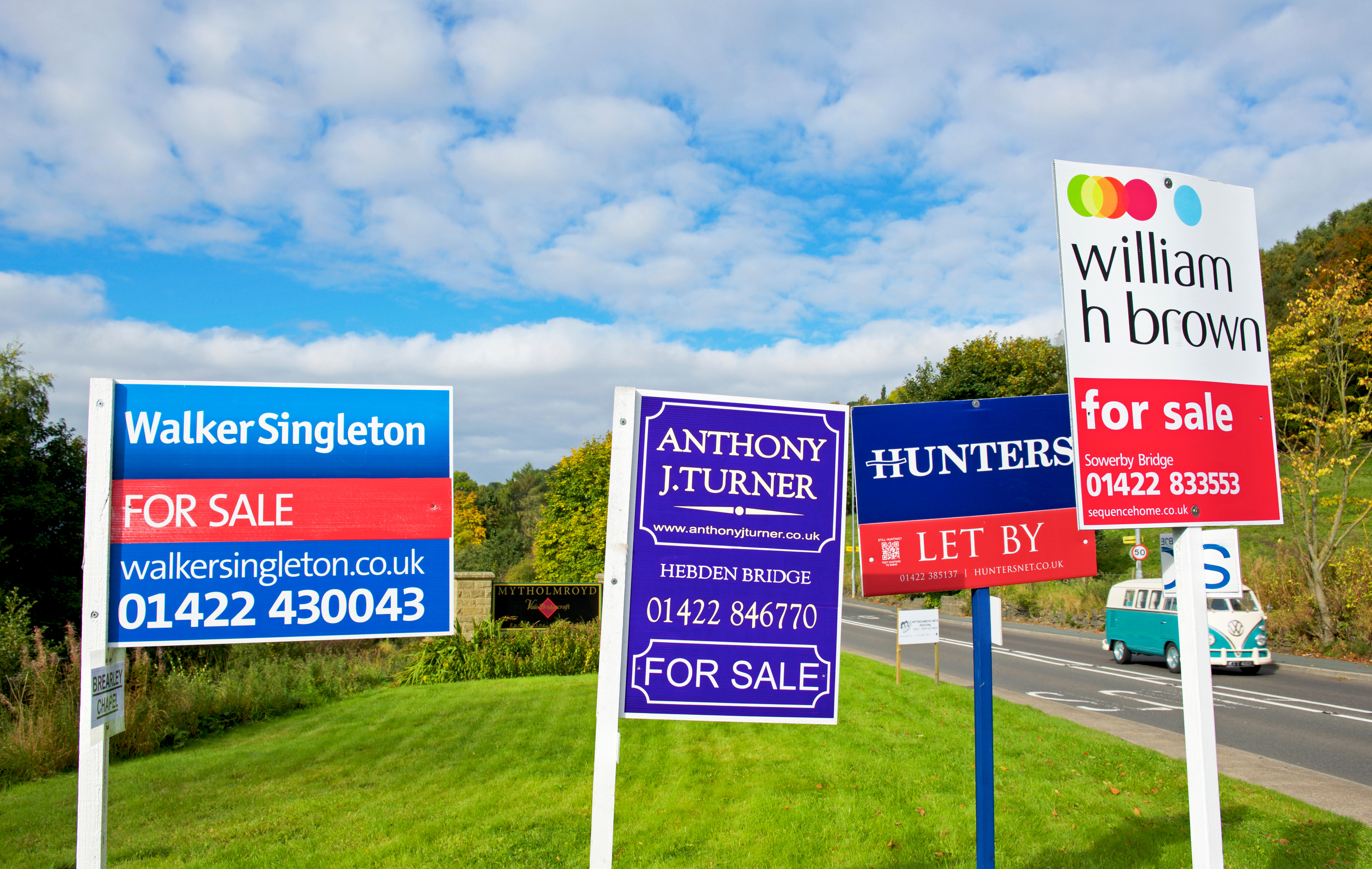 For sale and to let signs