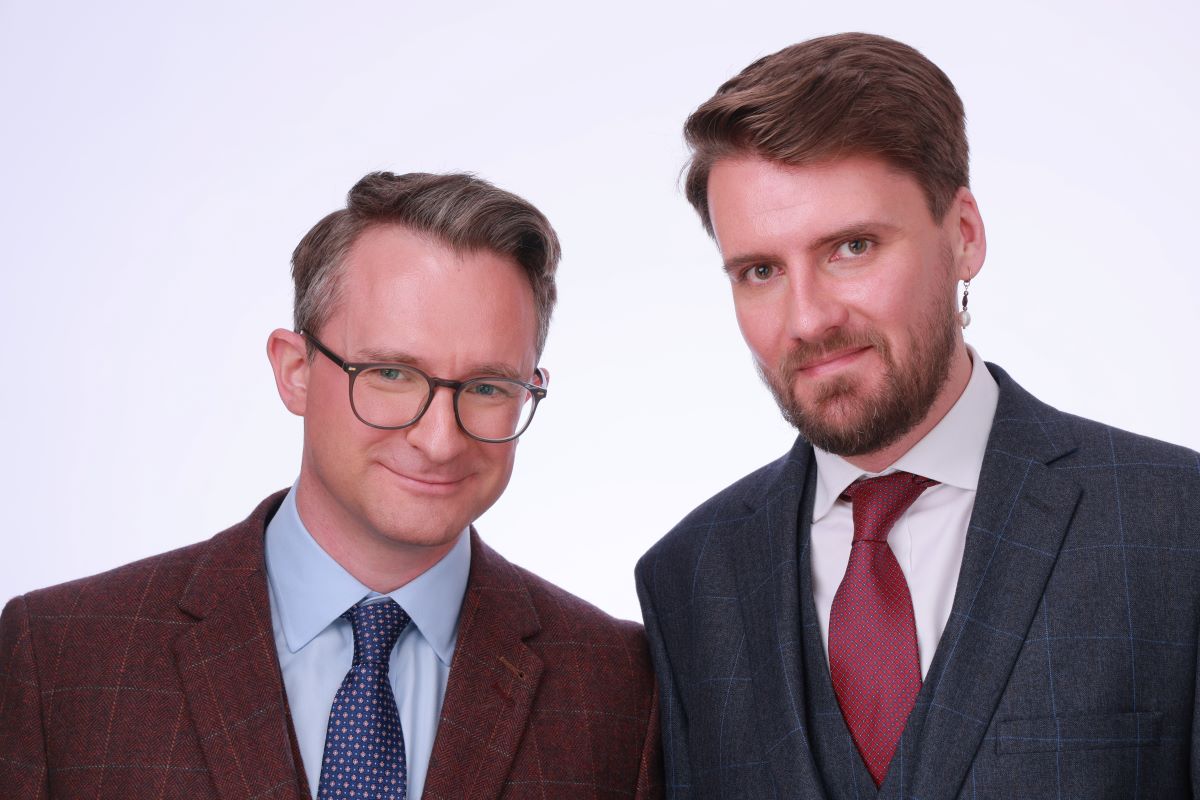 Researchers James Wenn (left) and James Syrett
