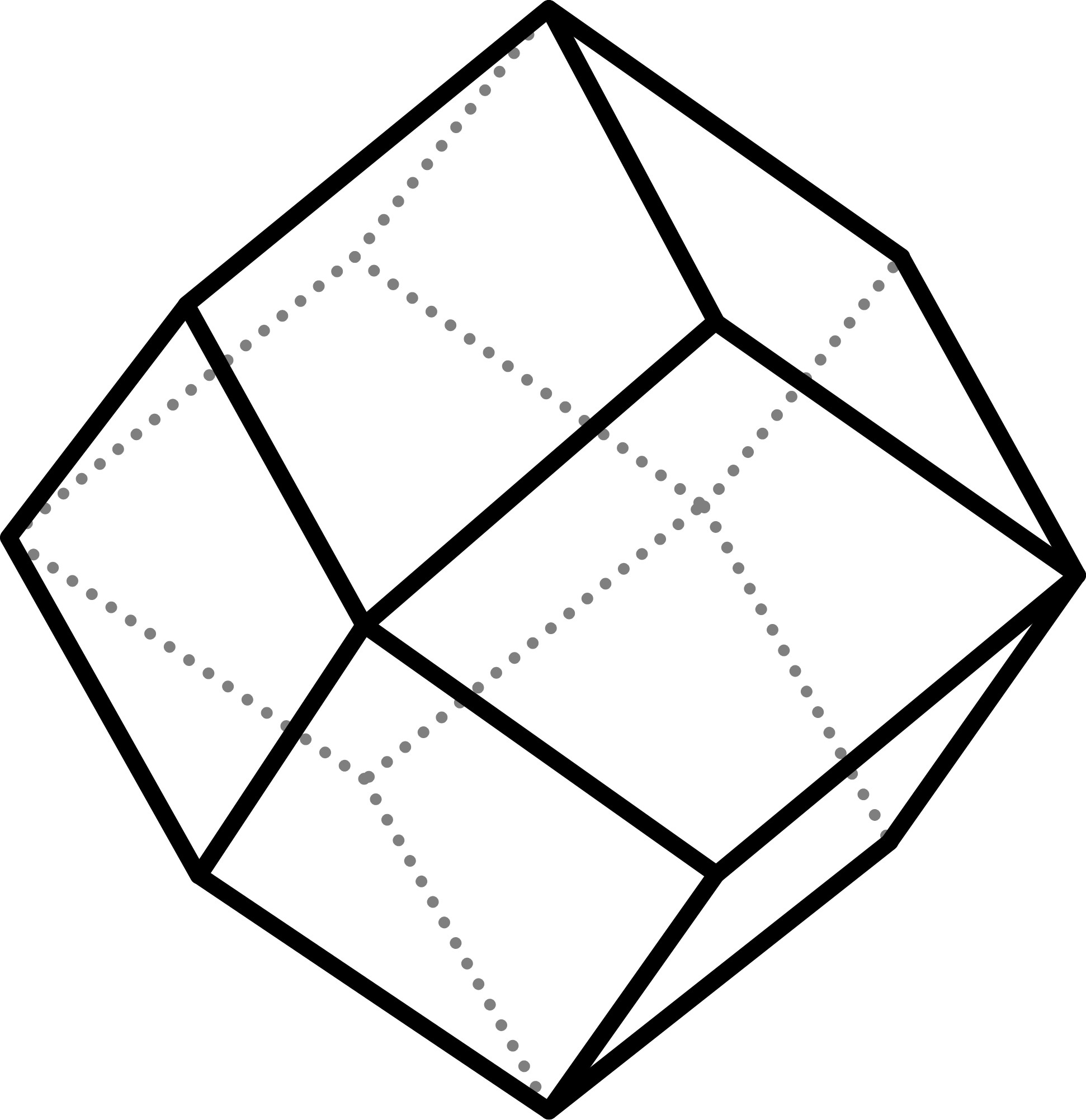 A rhombic dodecahedron - a shape that researchers say was used in architecture to reflect harmony. (James Syrett/ PA)