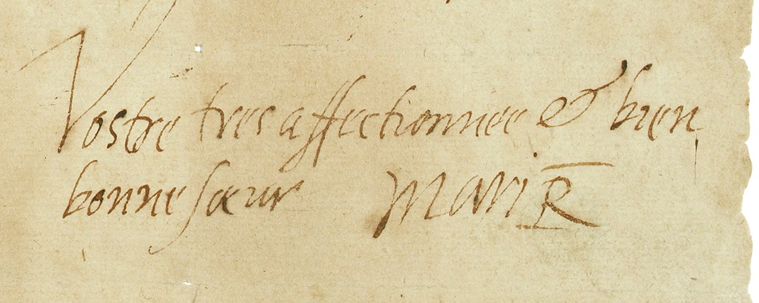 Manuscript letter