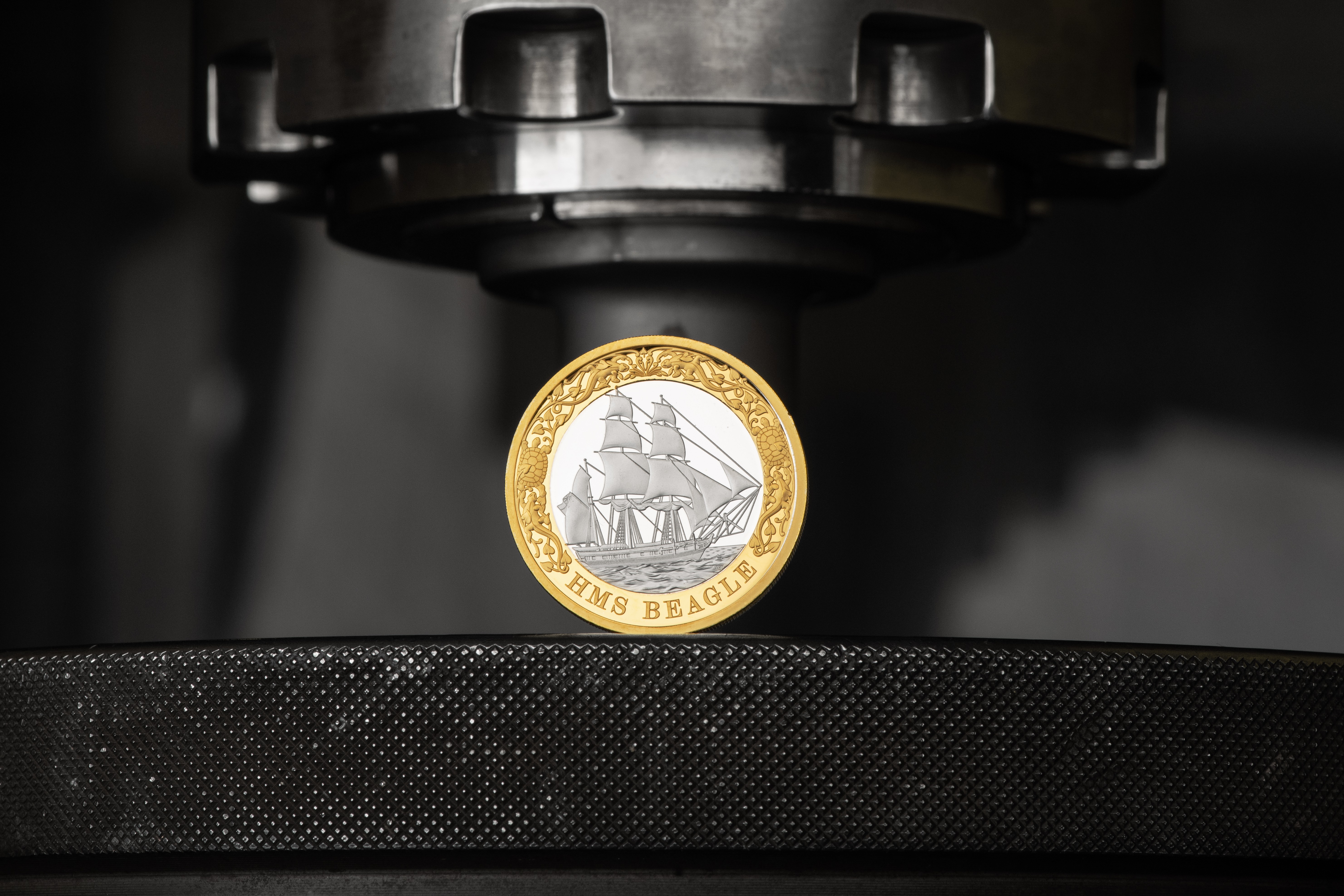 HMS Beagle coin