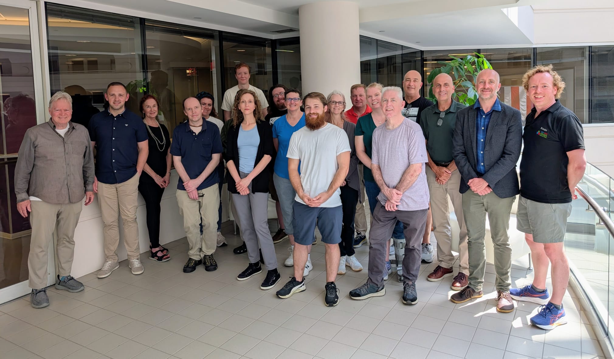 A group of Irish learners preparing to take language exams in Washington DC