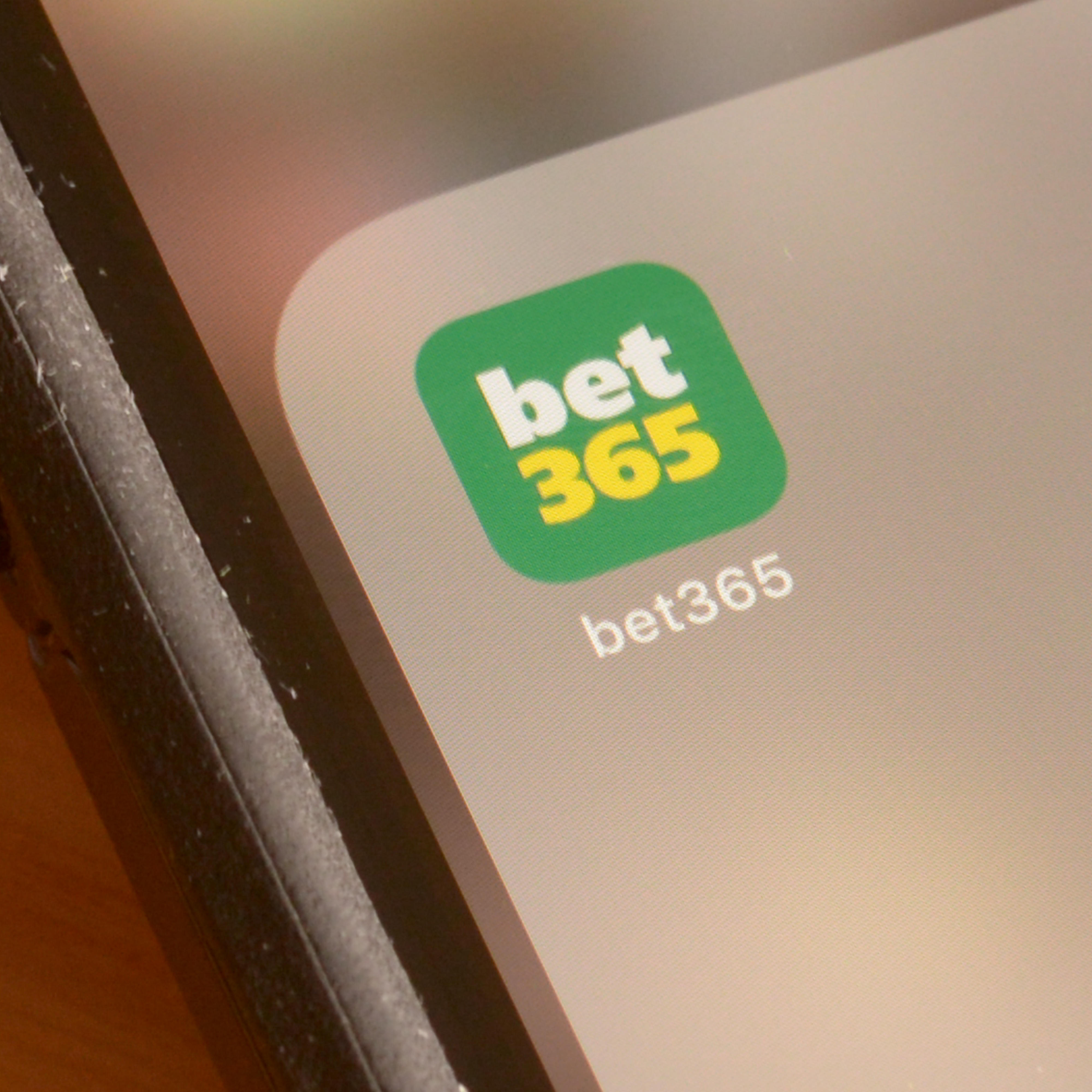 The Bet365 app displayed on a smartphone