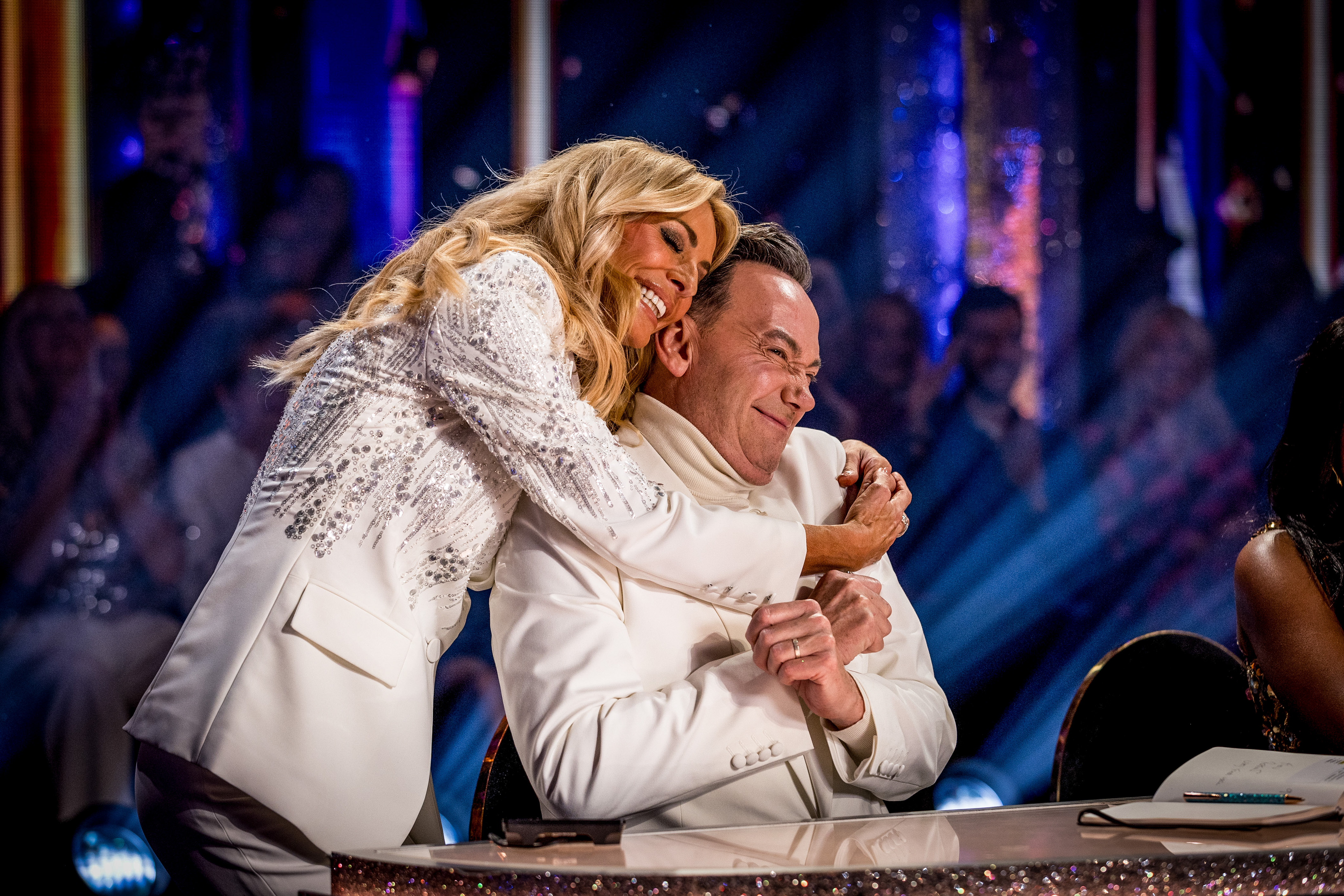 Tess Daly hugs Craig Revel Horwood