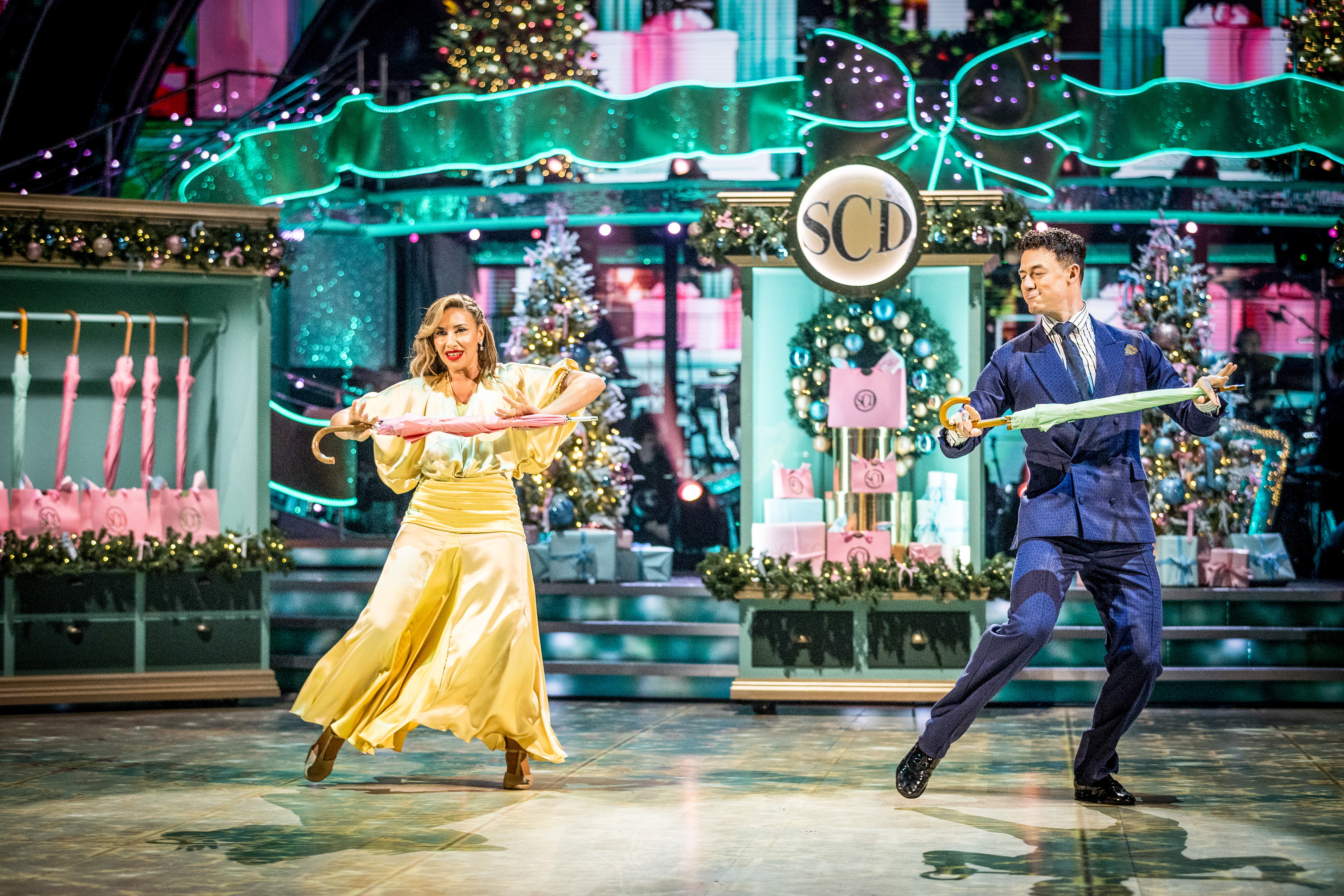 Melanie Blatt and Kai Widdrington perform an American smooth