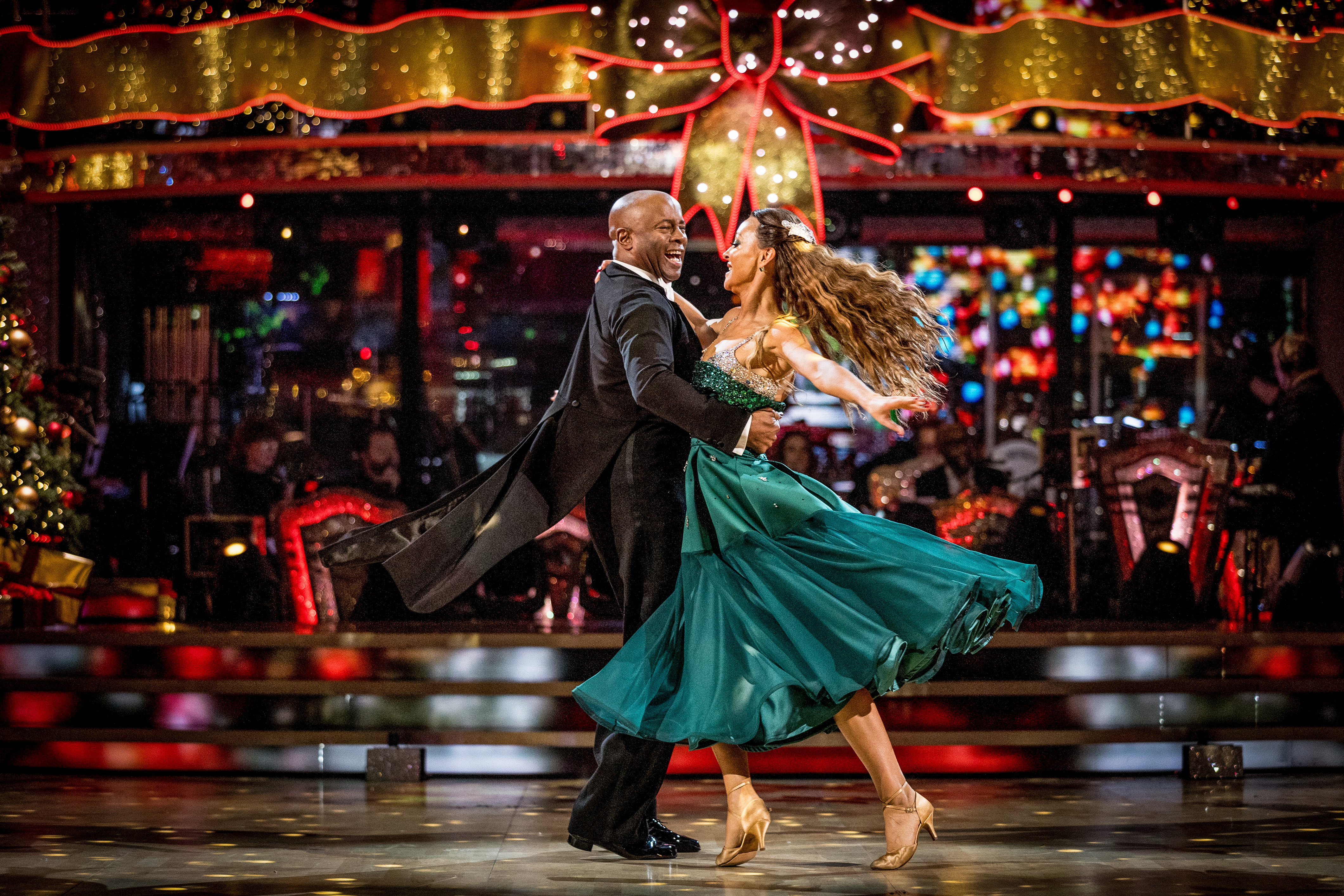 Nicholas Bailey and Luba Mushtuk dance the Viennese waltz