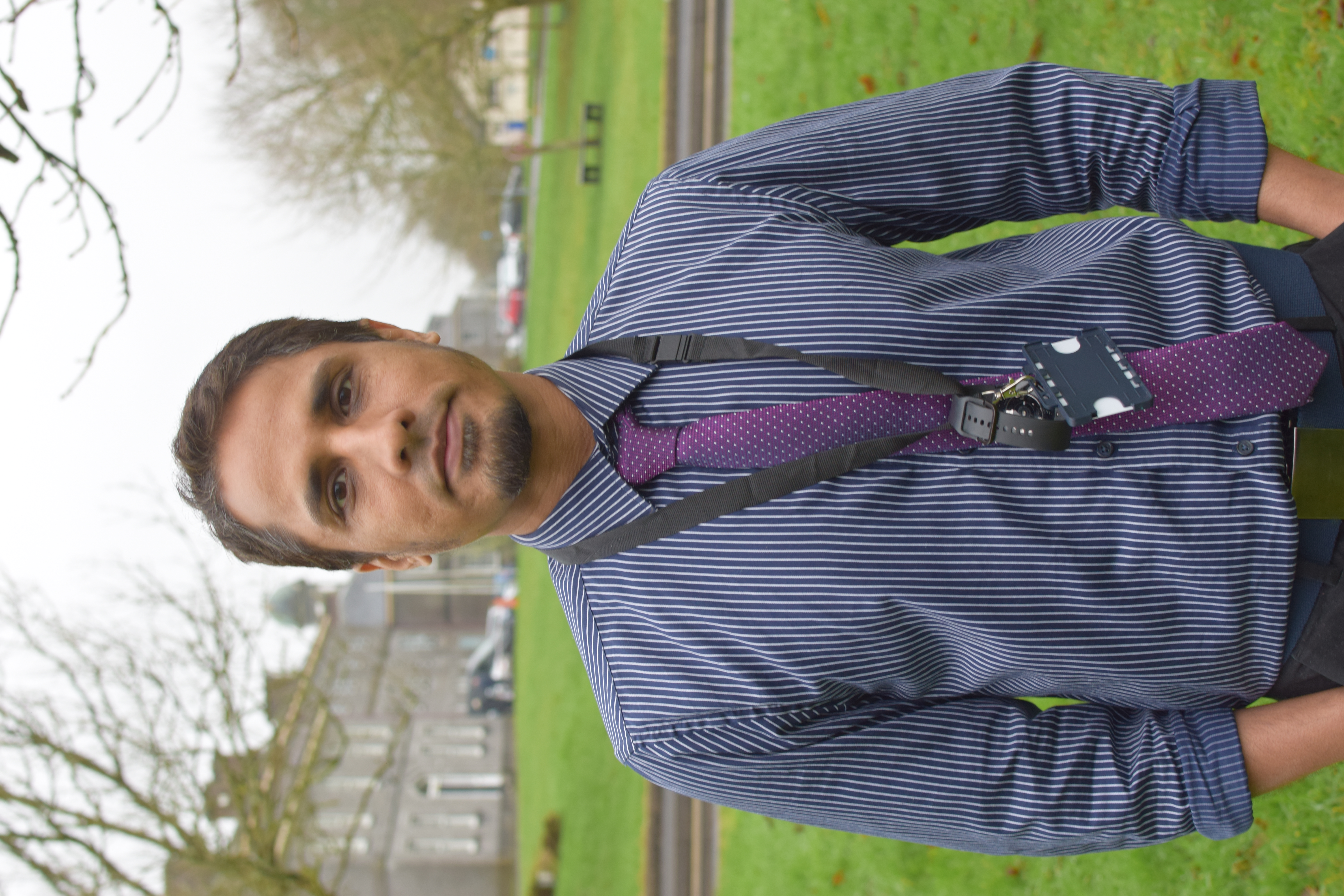 Dr Liqa Ur Rehman standing outside