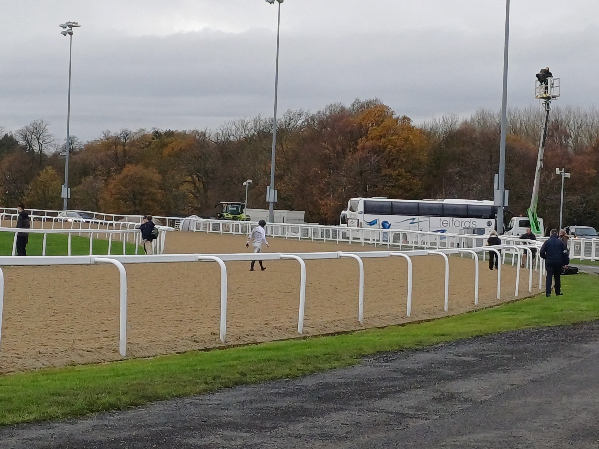 Nico de Boinville walks disconsolately away following the fall of Constitution Hill at Newcastle - unbelievably the horse's third fall of the year