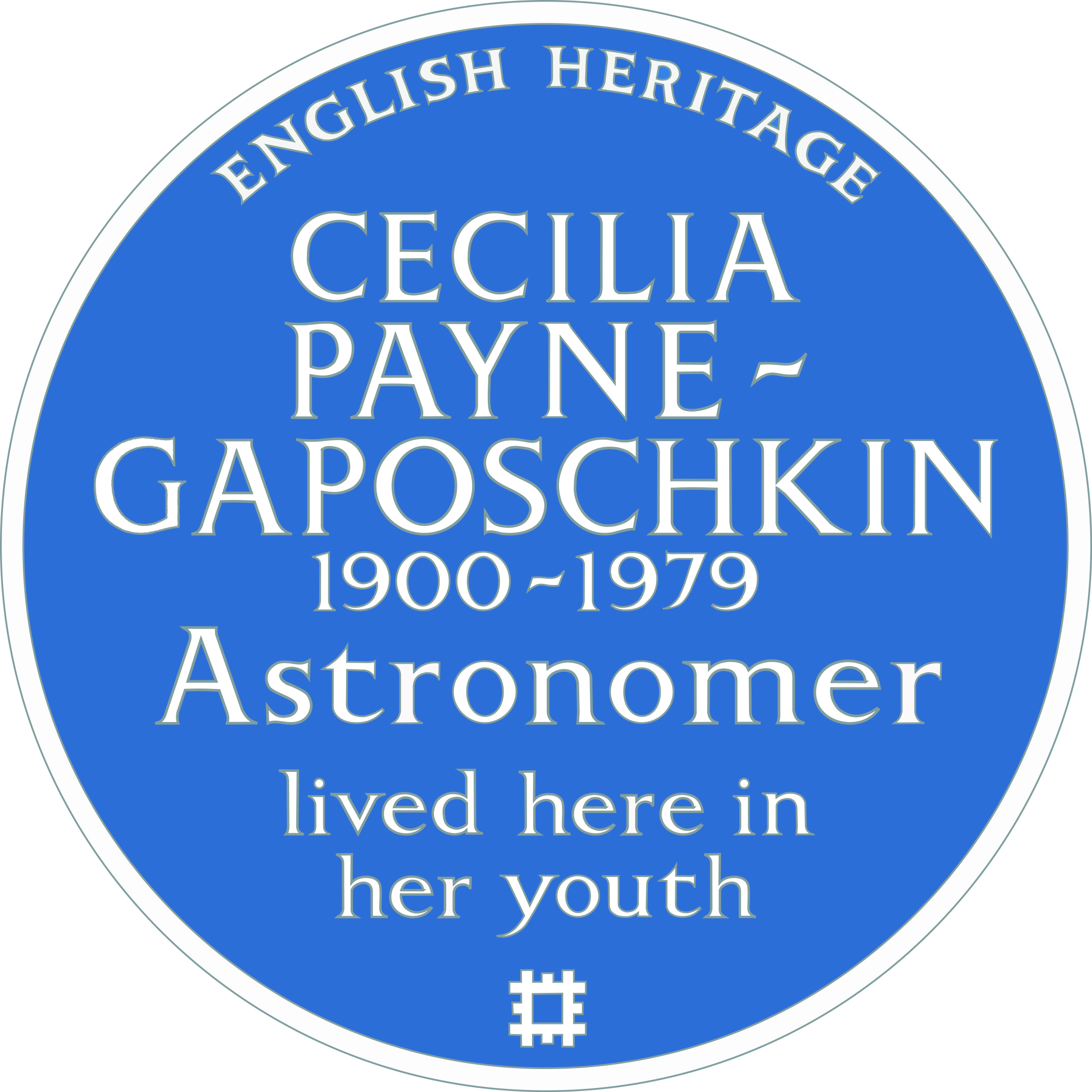 Cecilia Payne-Gaposchkin's Blue Plaque 