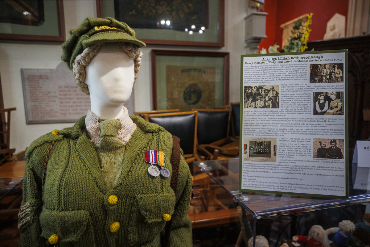 One of the figures on display at St Macartin’s Cathedral