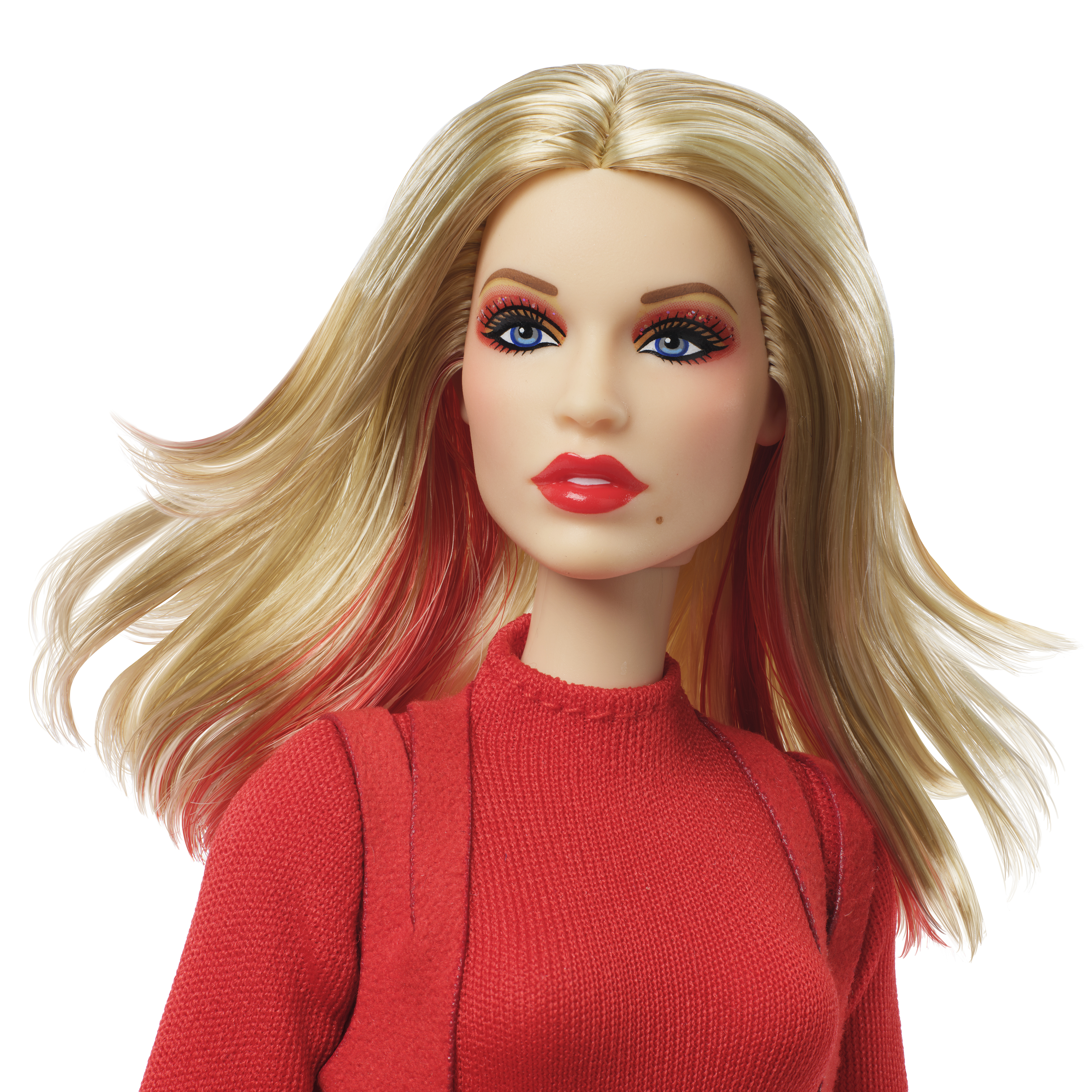 Close up of the Kylie Barbie 