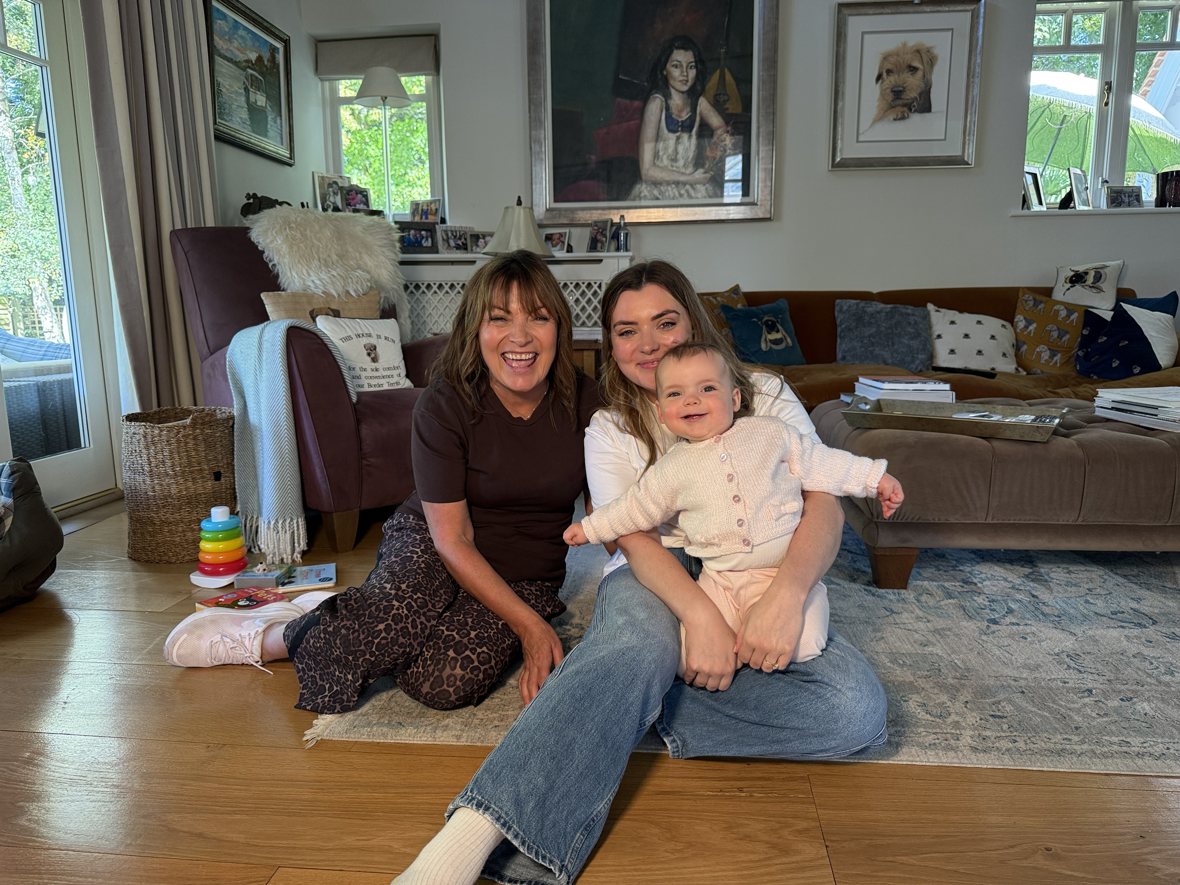 Lorraine Kelly with her daughter Rosie and granddaughter Billie (Rosie Kelly Smith/PA)