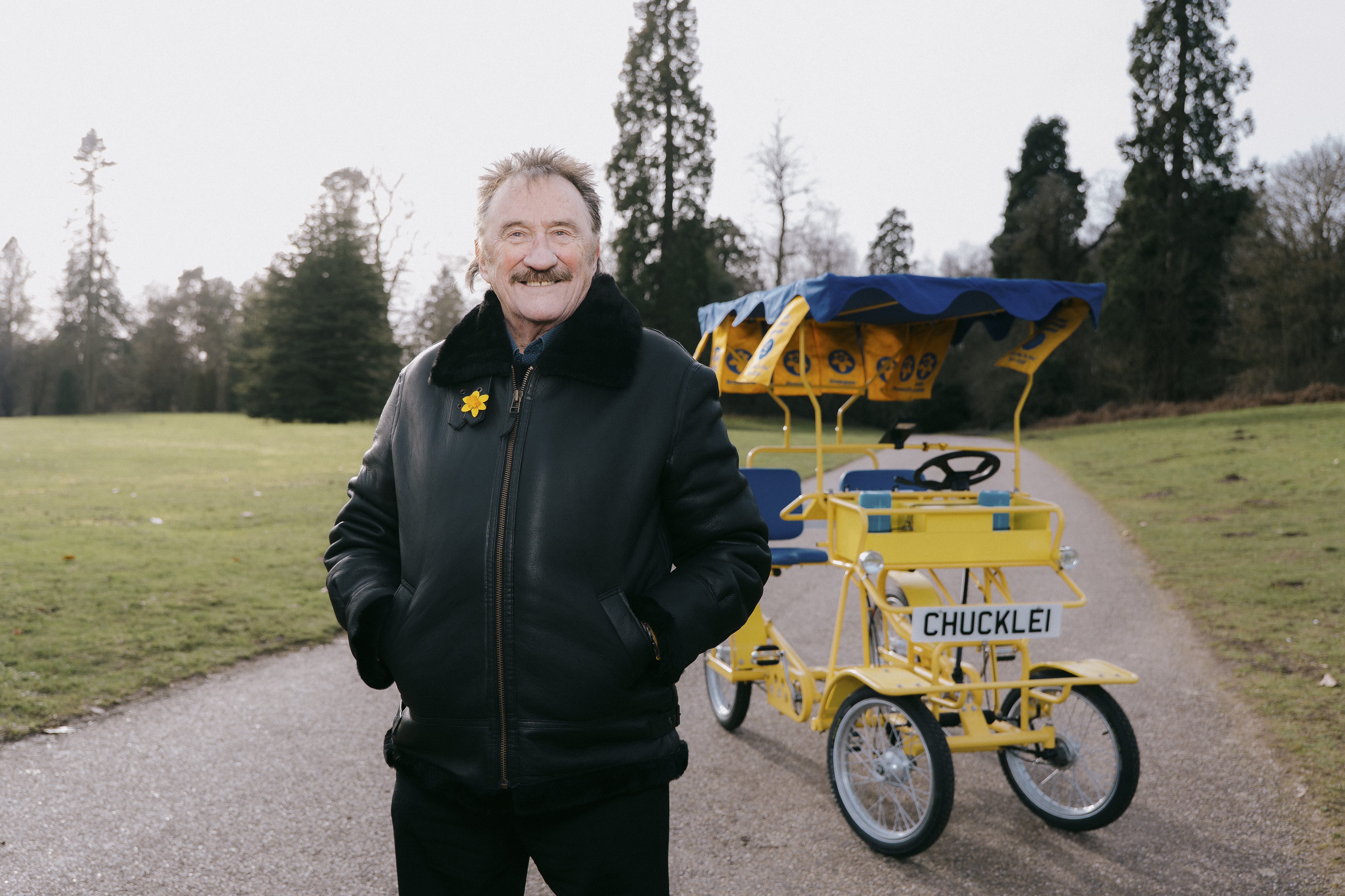Paul Elliott with the Daff Bike