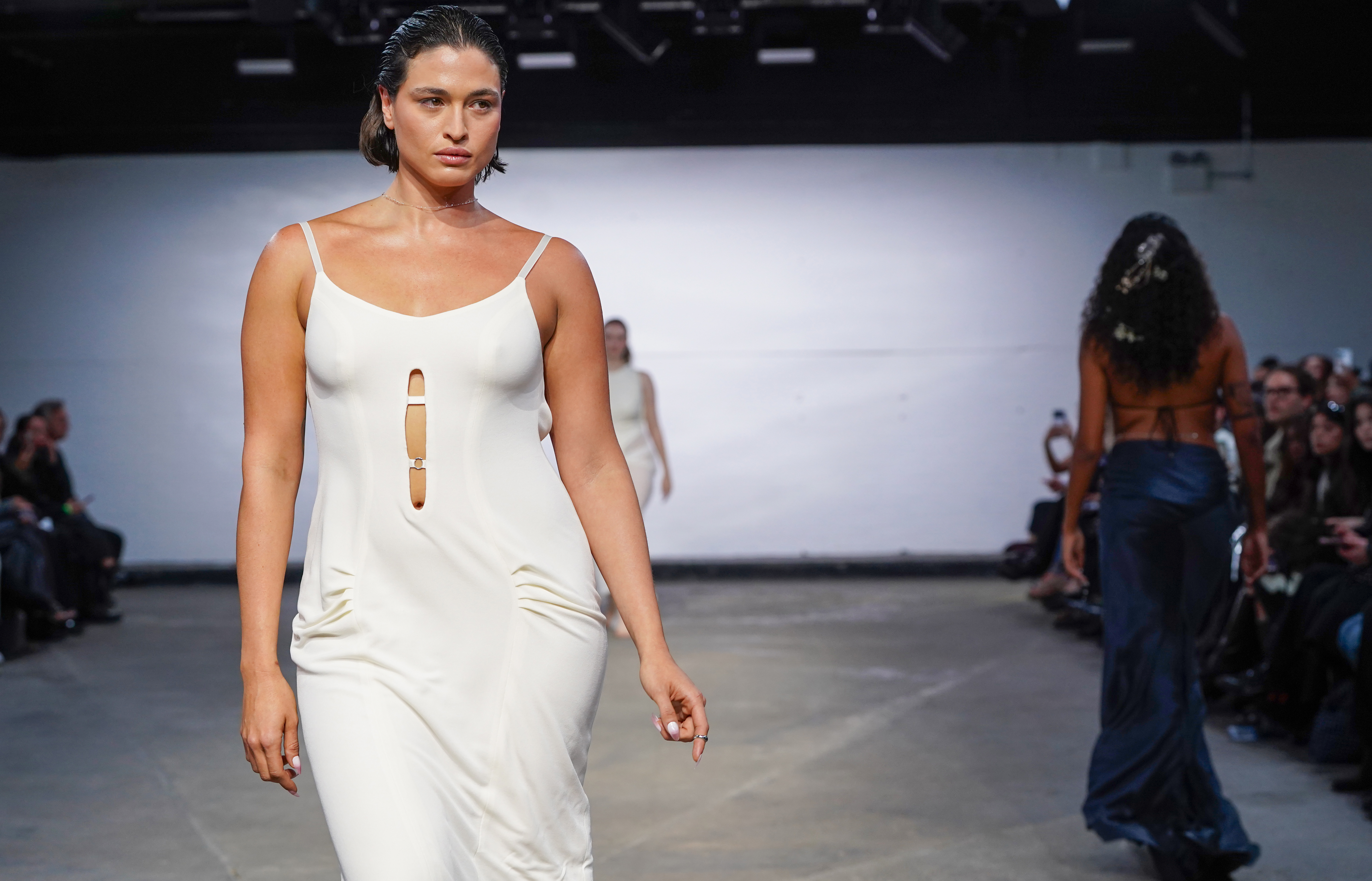 Models on the catwalk at the Karoline Vitto show at 180 Strand London, during London Fashion Week. Picture date: Saturday February 21, 2026.