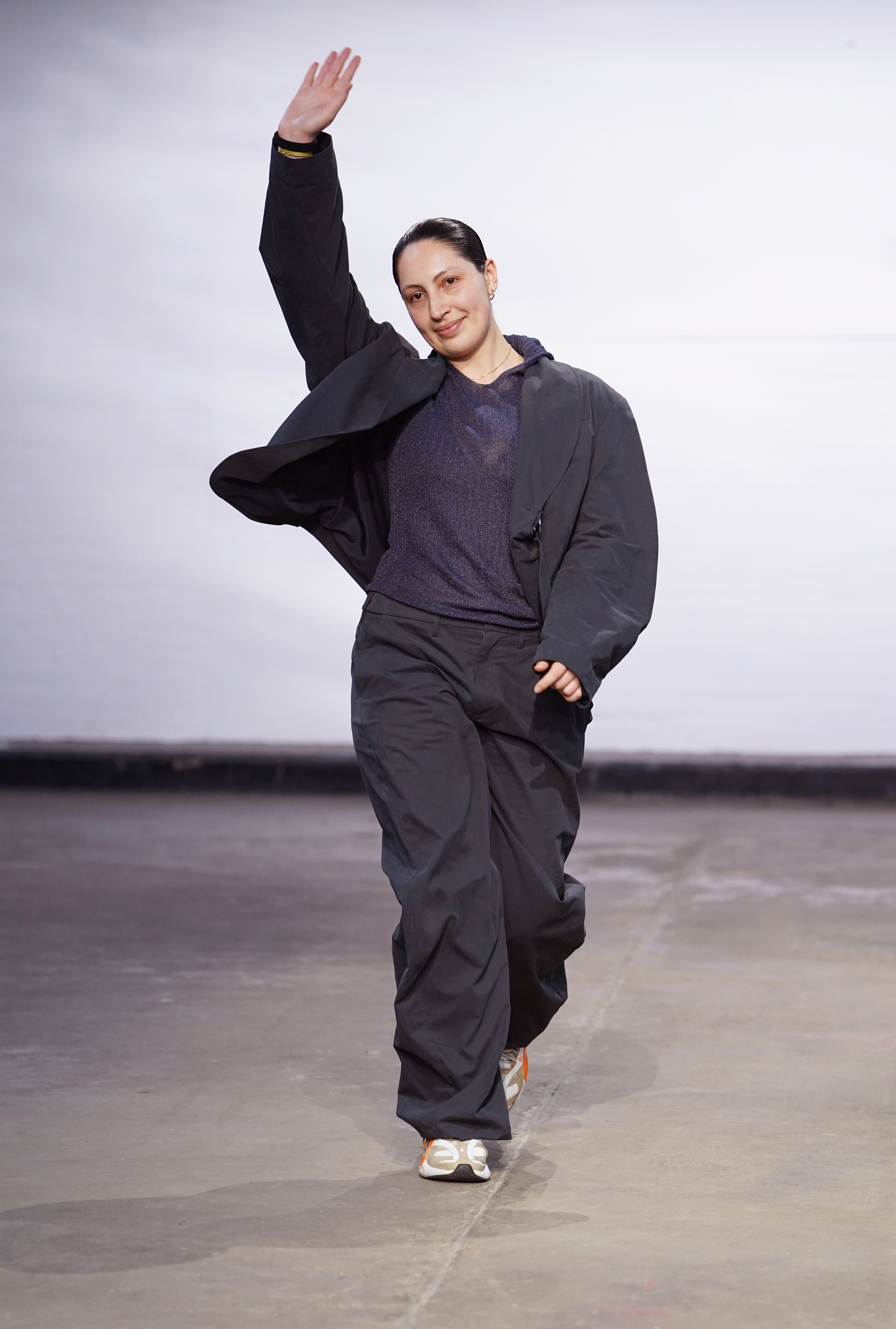 Karoline Vitto on the catwalk at her show at 180 Strand London, during London Fashion Week