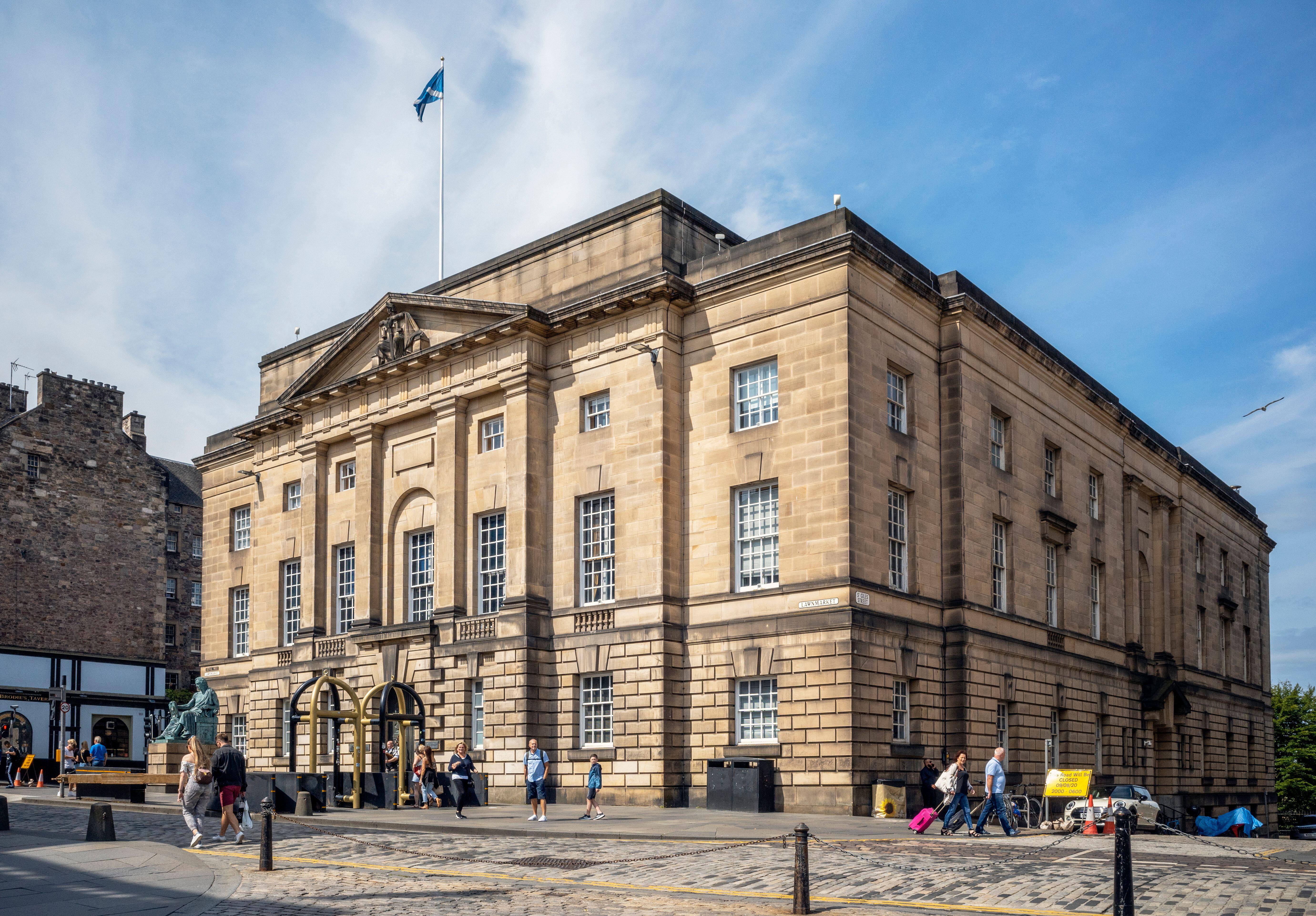 Exterior view of the High Court in Edinburgh building