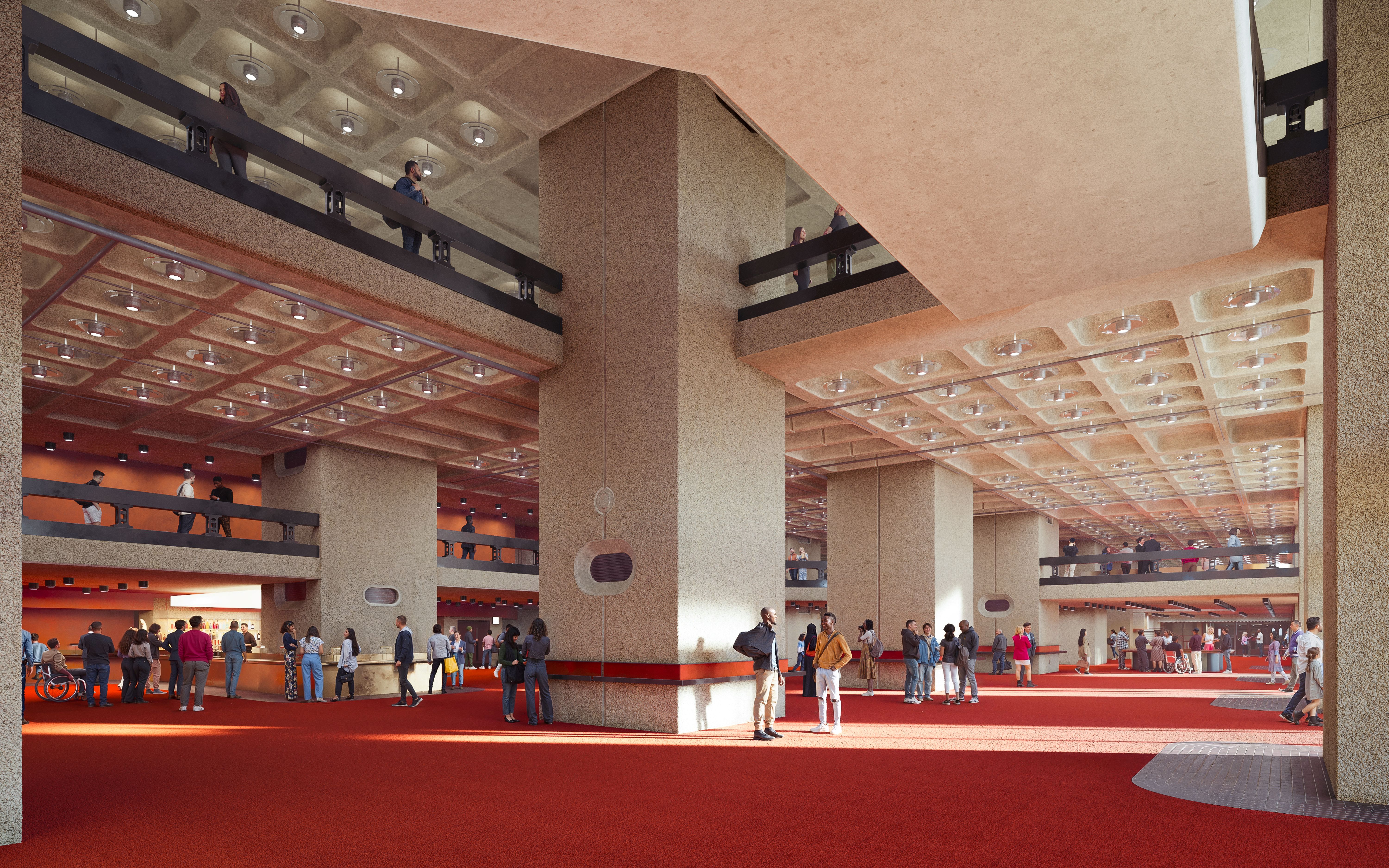 The planned Barbican Centre foyer
