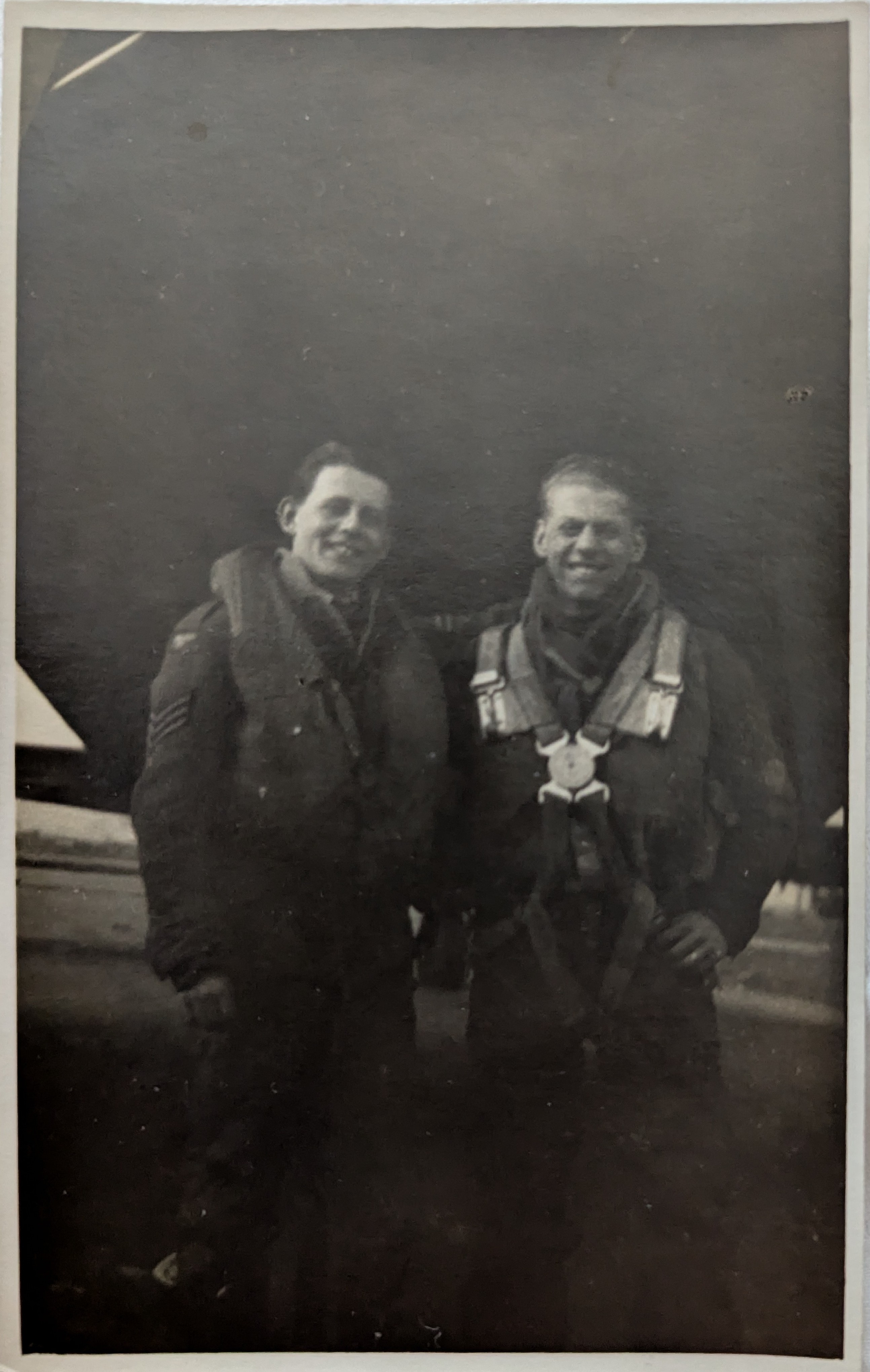 Ivor Foster (right) during the Second World War 