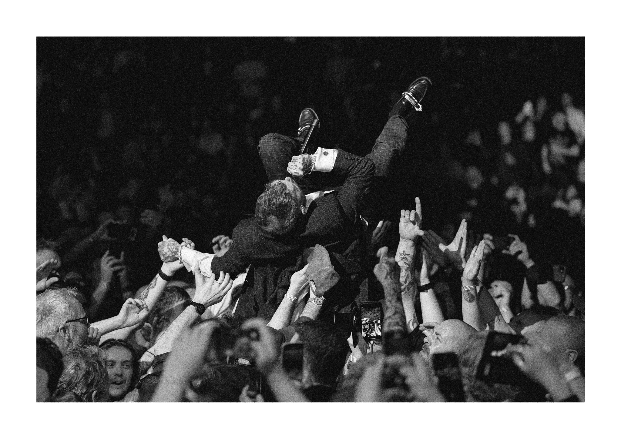 Frank Carter performing with The Sex Pistols last year