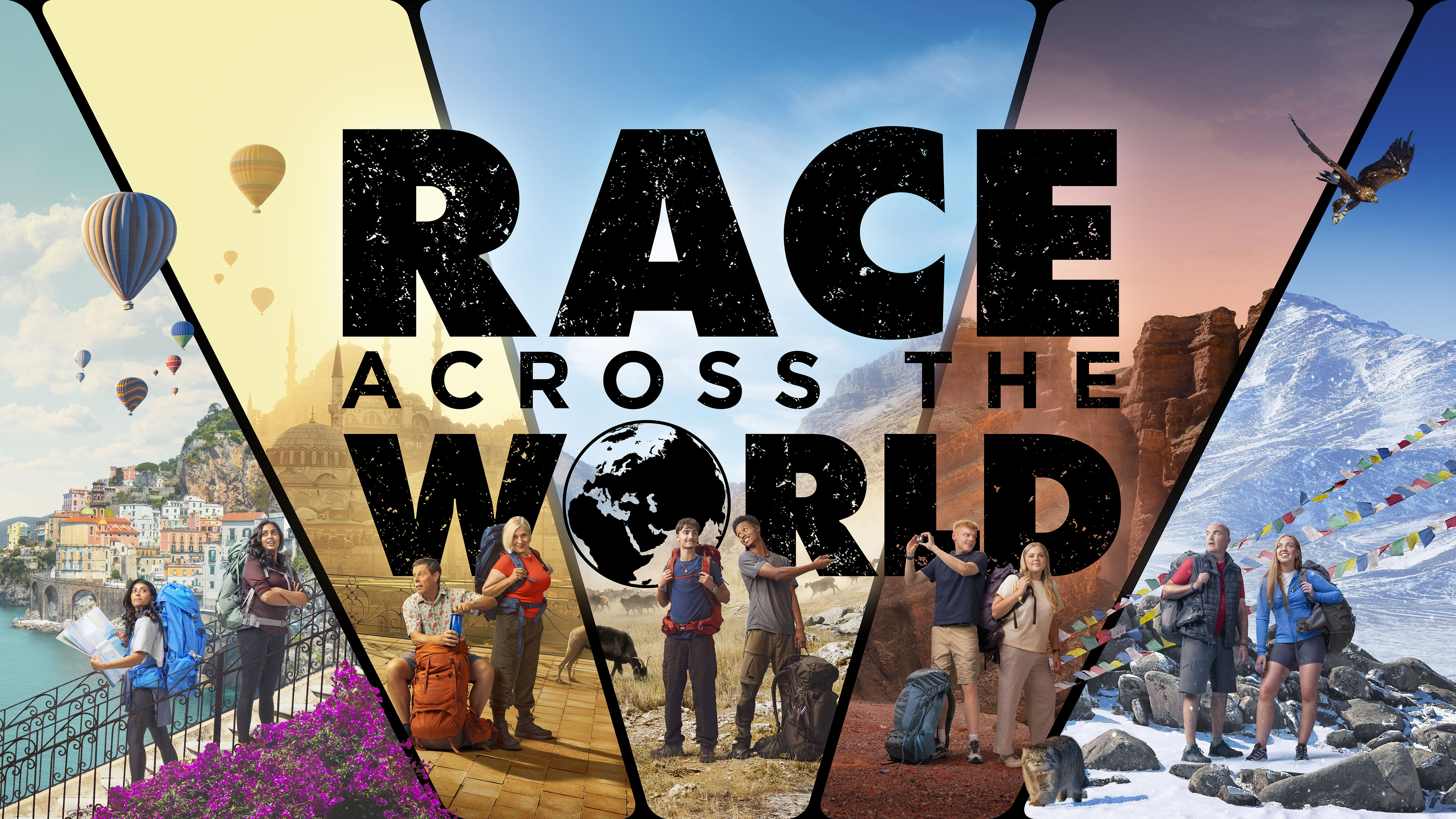 A promo featuring the contestants on TV show Race Across The World