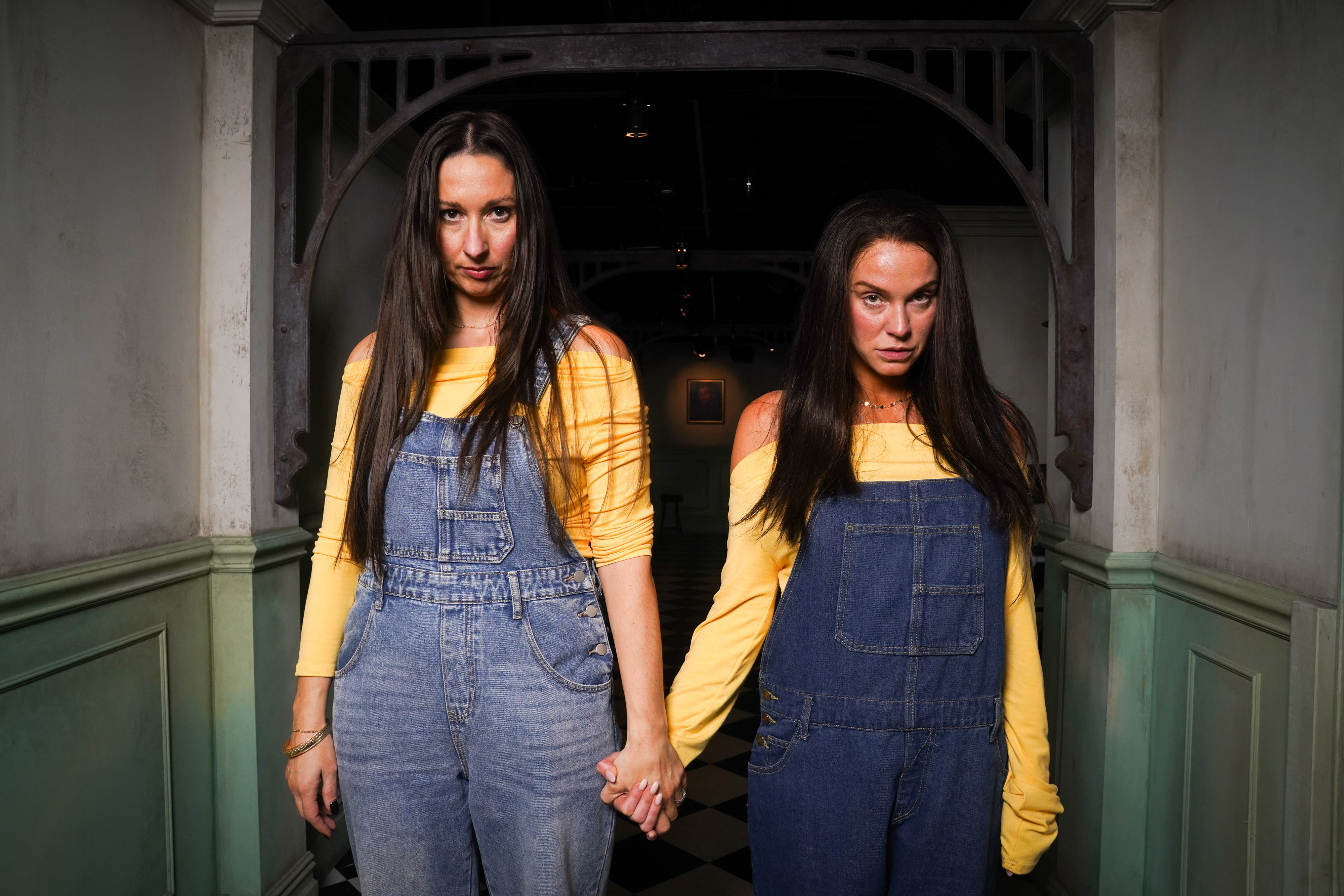 Rachel Duffy and Vicky Pattison during a Comic Relief sketch