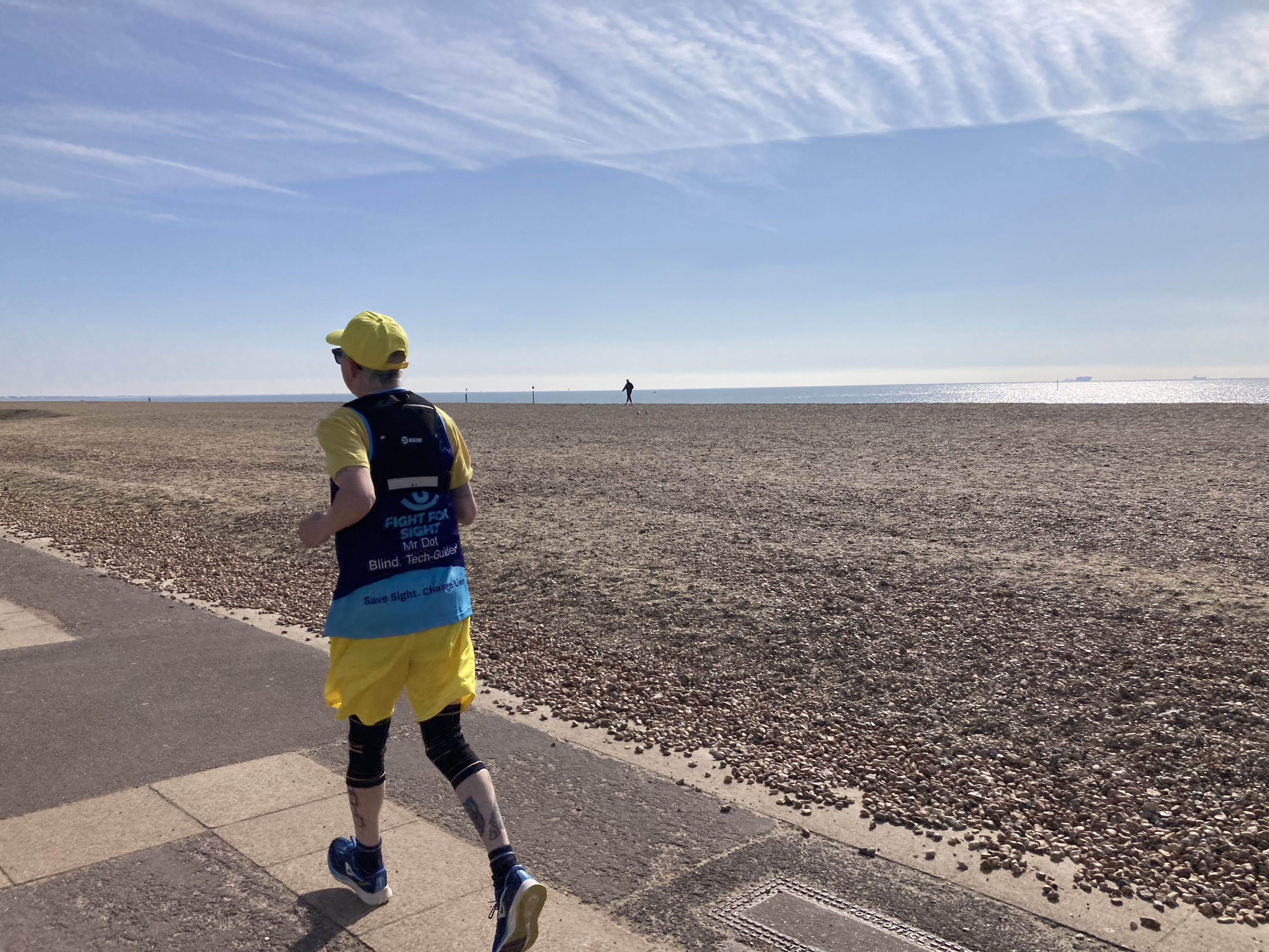 Clarke Reynolds training for the Brighton Marathon