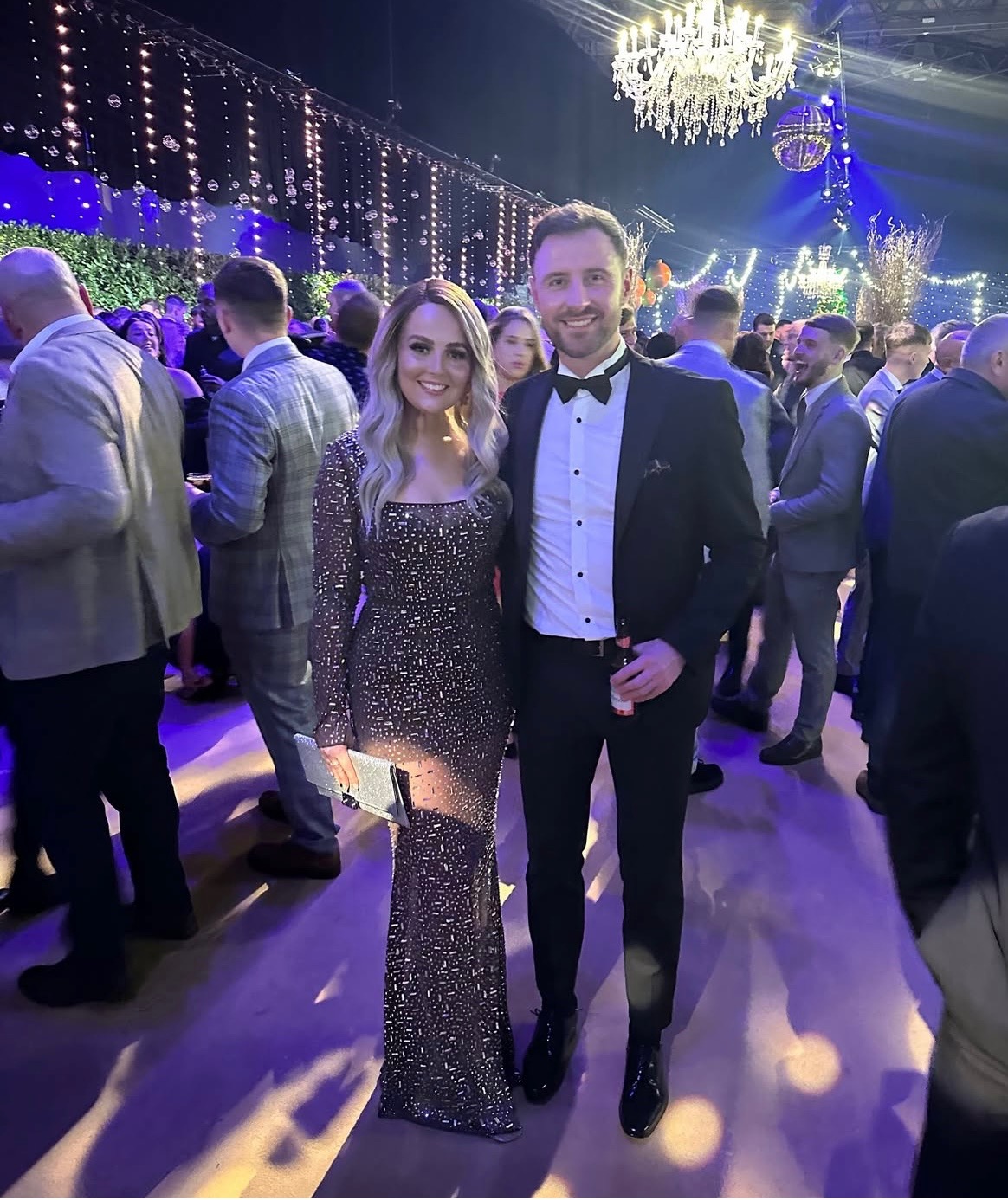 The couple at a party