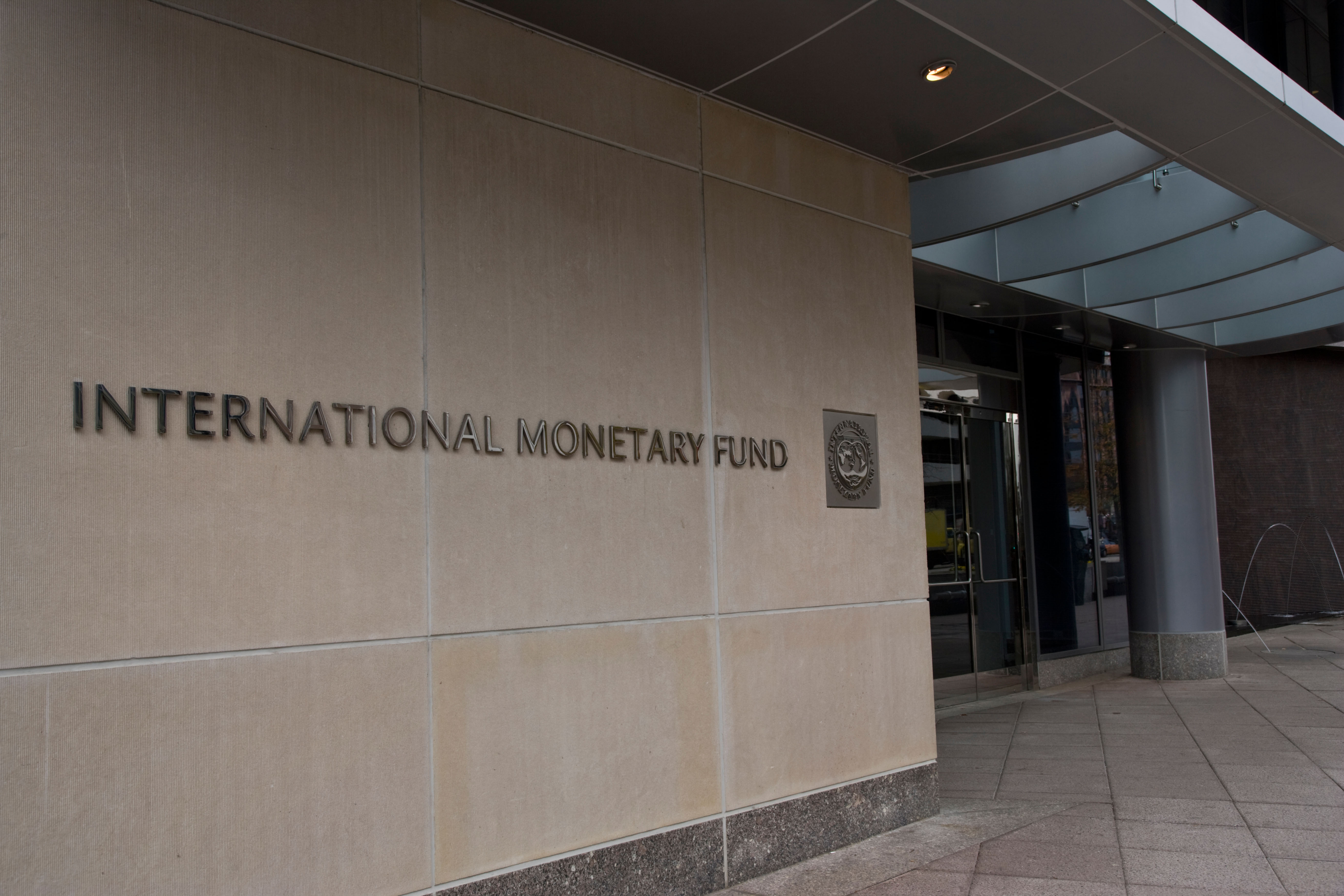 Exterior of headquarters of the International Monetary Fund in Washington DC