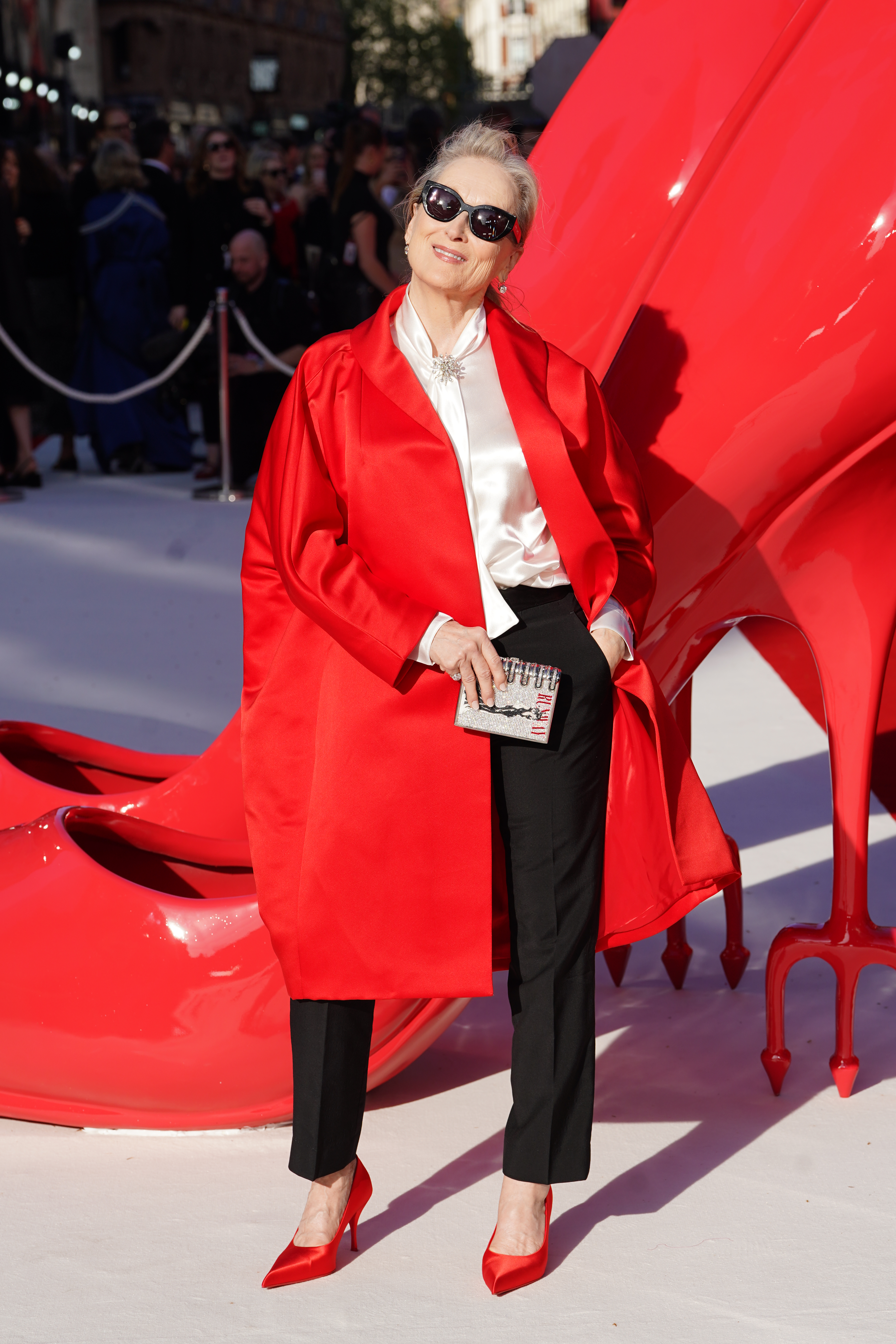 Meryl Streep attending the Devil Wears Prada 2 European premiere at Leicester Square in central London. Picture date: Wednesday April 22, 2026.