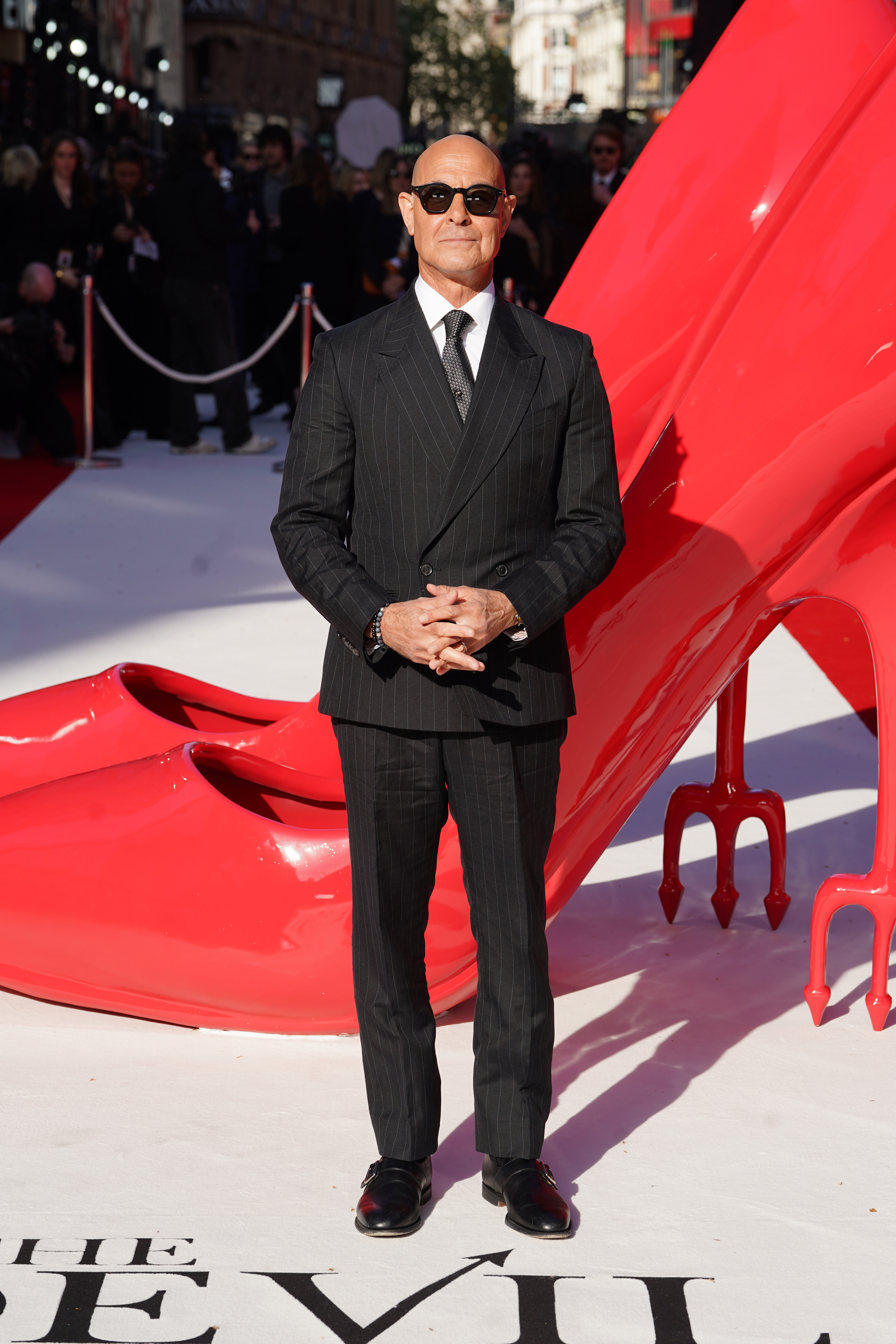 Stanley Tucci attending the Devil Wears Prada 2 European premiere at Leicester Square in central London. Picture date: Wednesday April 22, 2026.