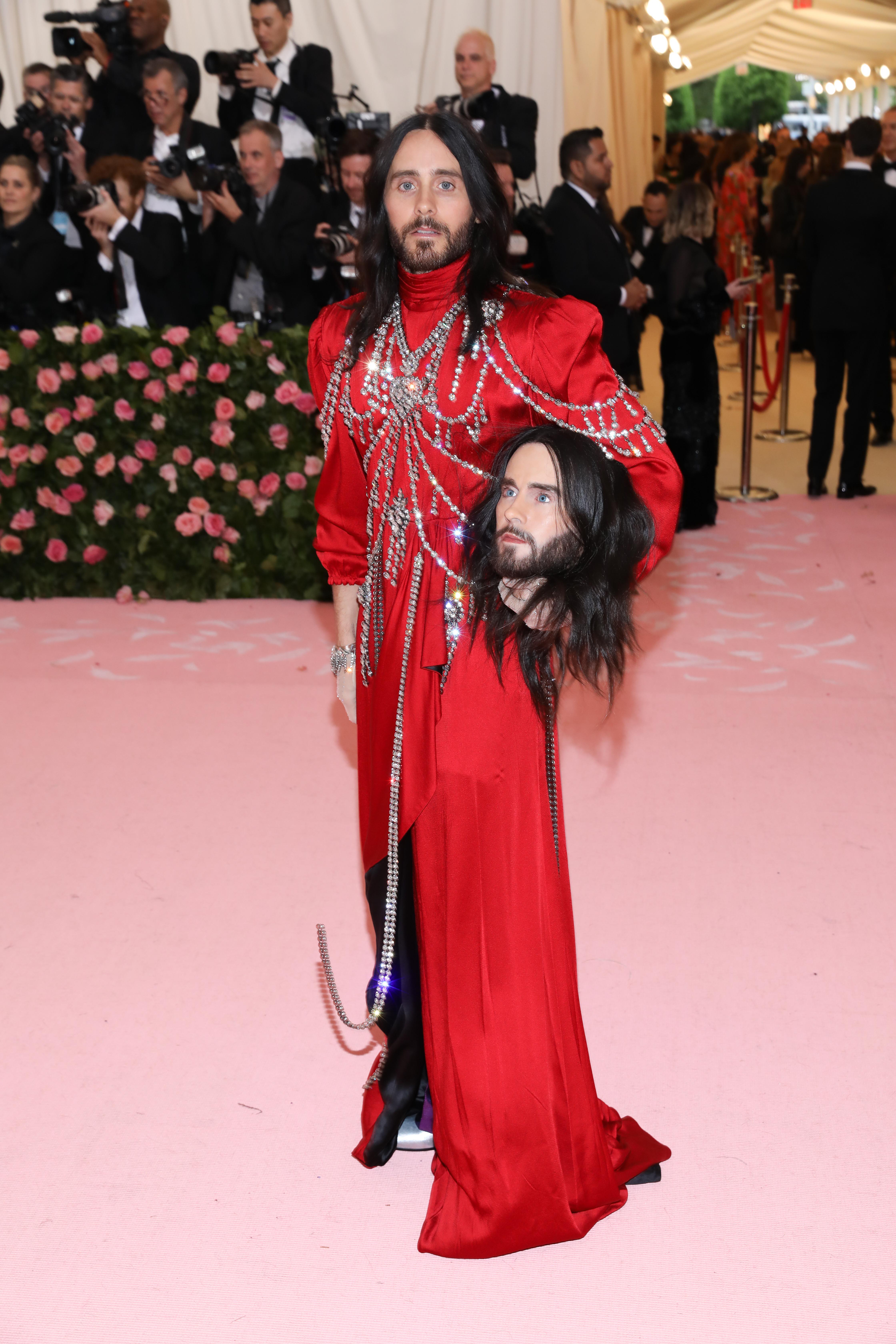 Jared Leto on the 2019 Met Gala carpet 