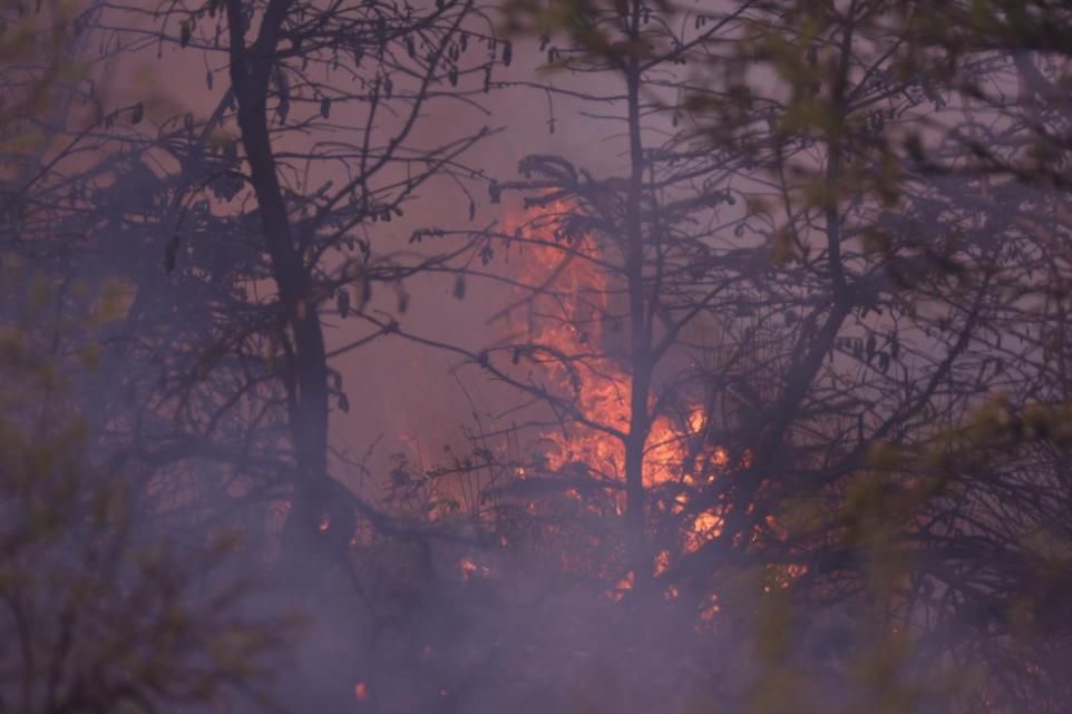 A wildfire in Brookeborough, Co Fermanagh