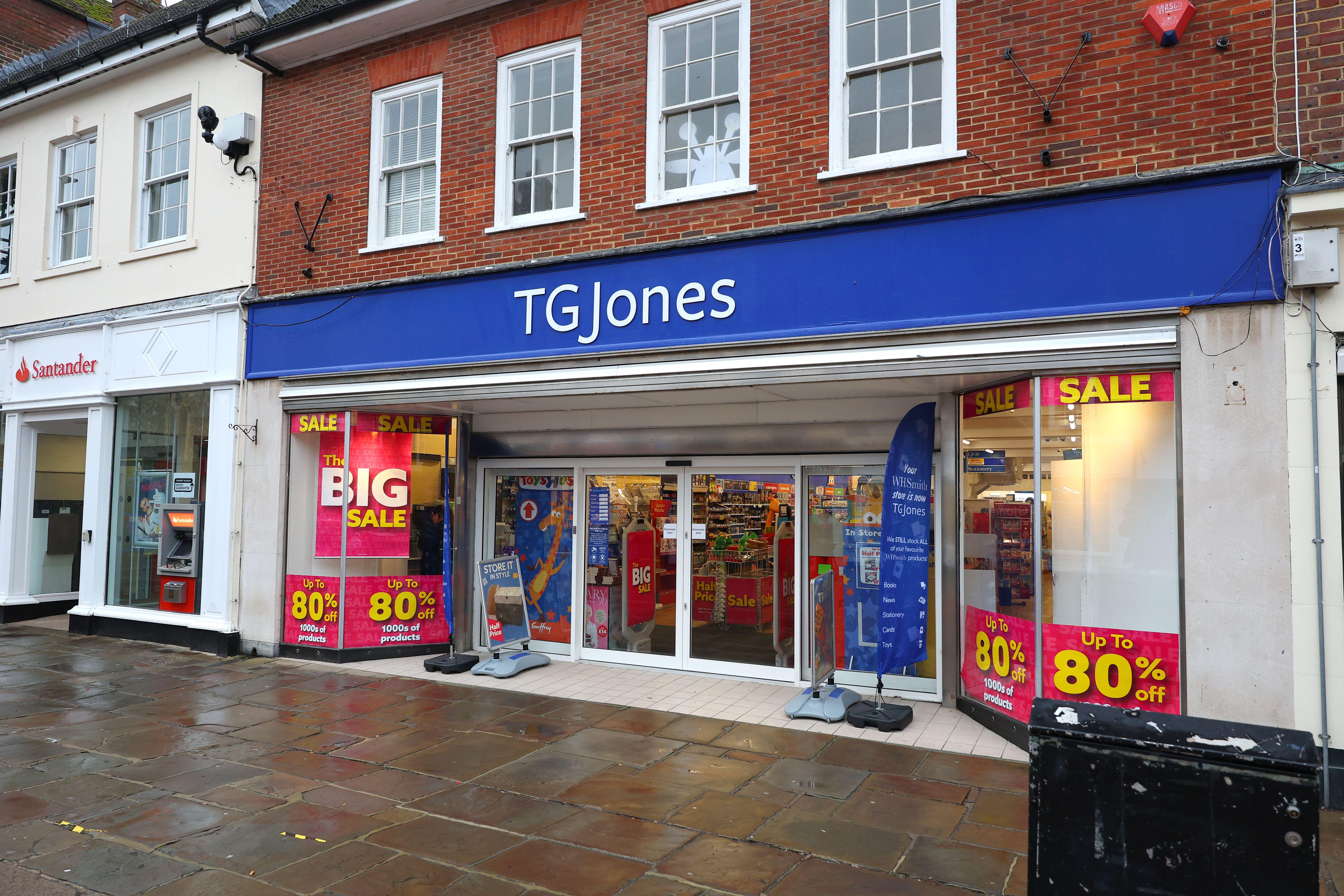A TG Jones store front