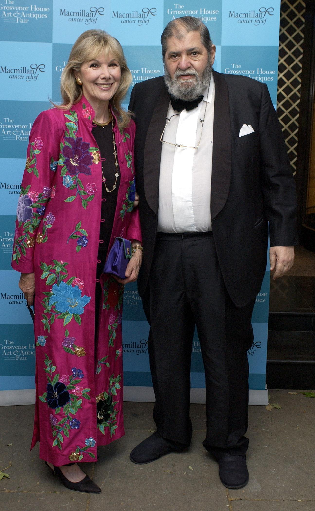Susan Hampshire and her husband pictured in 2004
