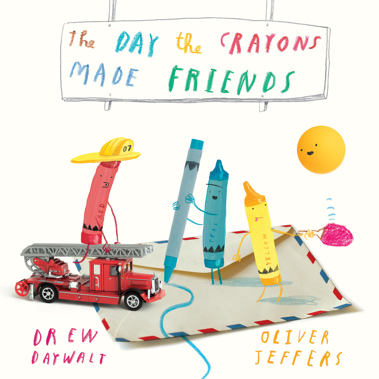 The Day The Crayons Made Friends by Drew Daywalt, illustrated by Oliver Jeffers