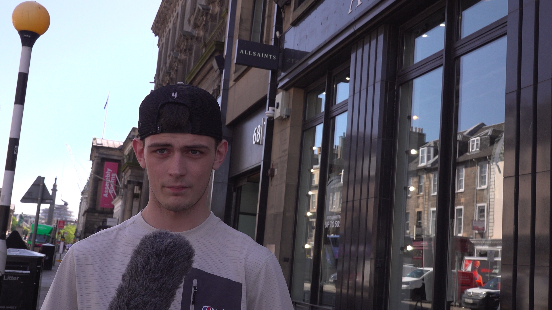 Jack Lough on a street