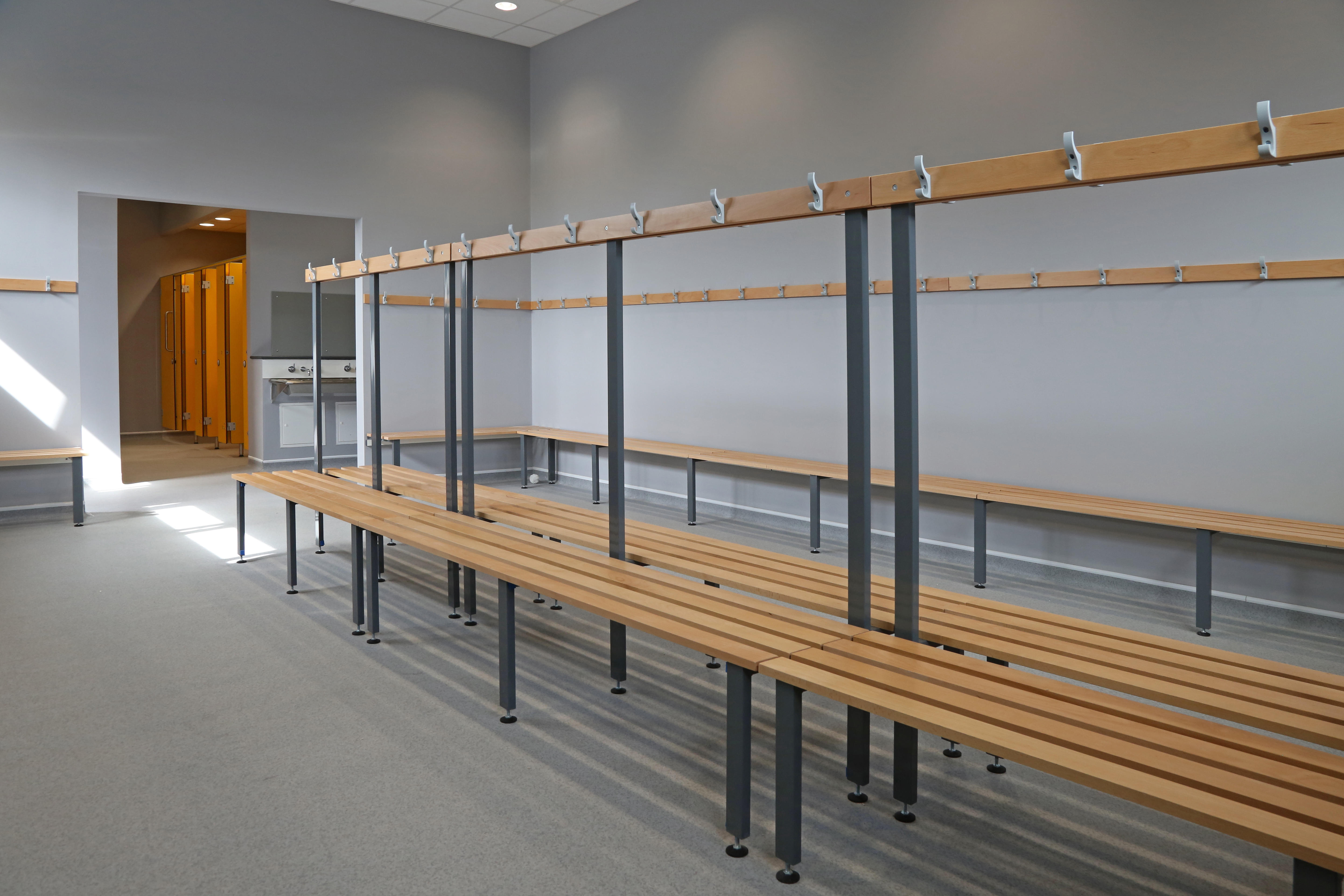 An empty changing-room