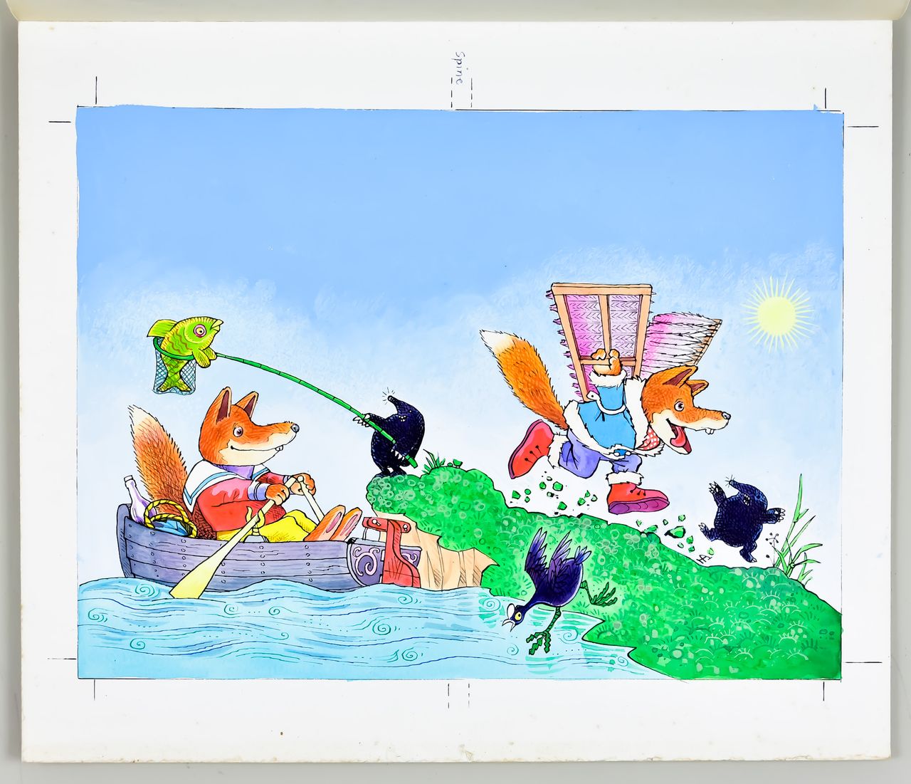 An illustration of Basil Brush