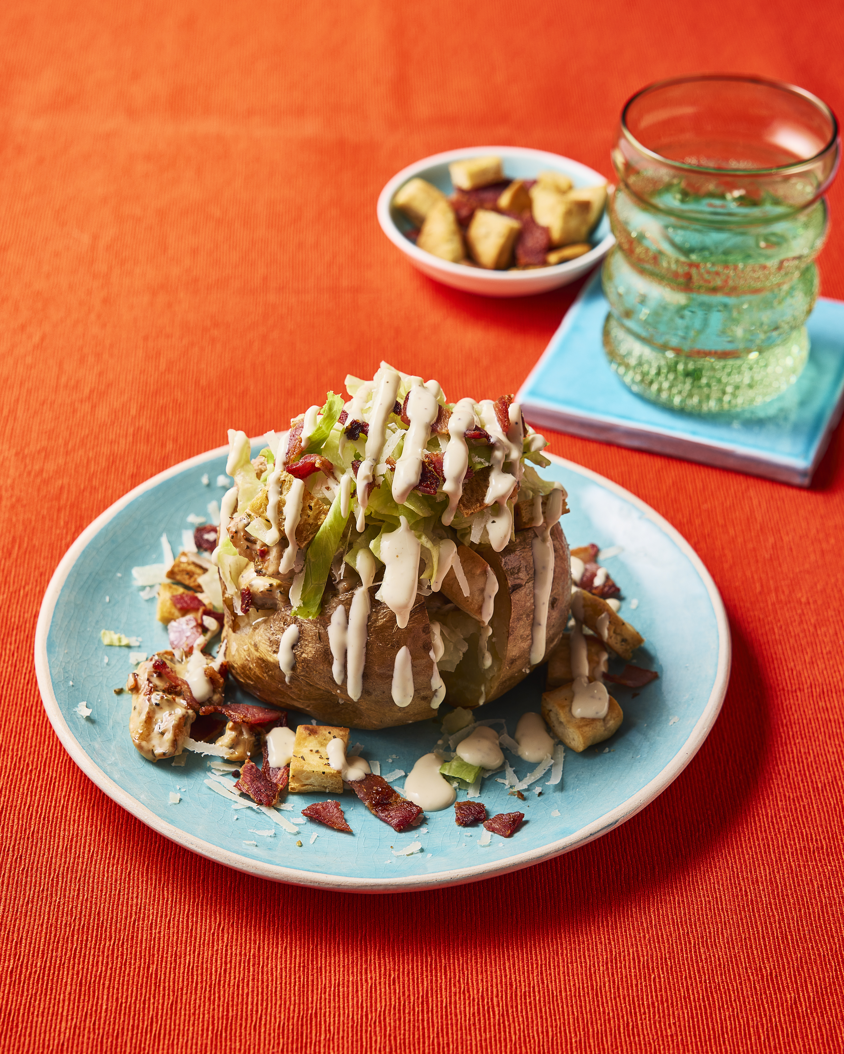 Chicken caeser potato 
