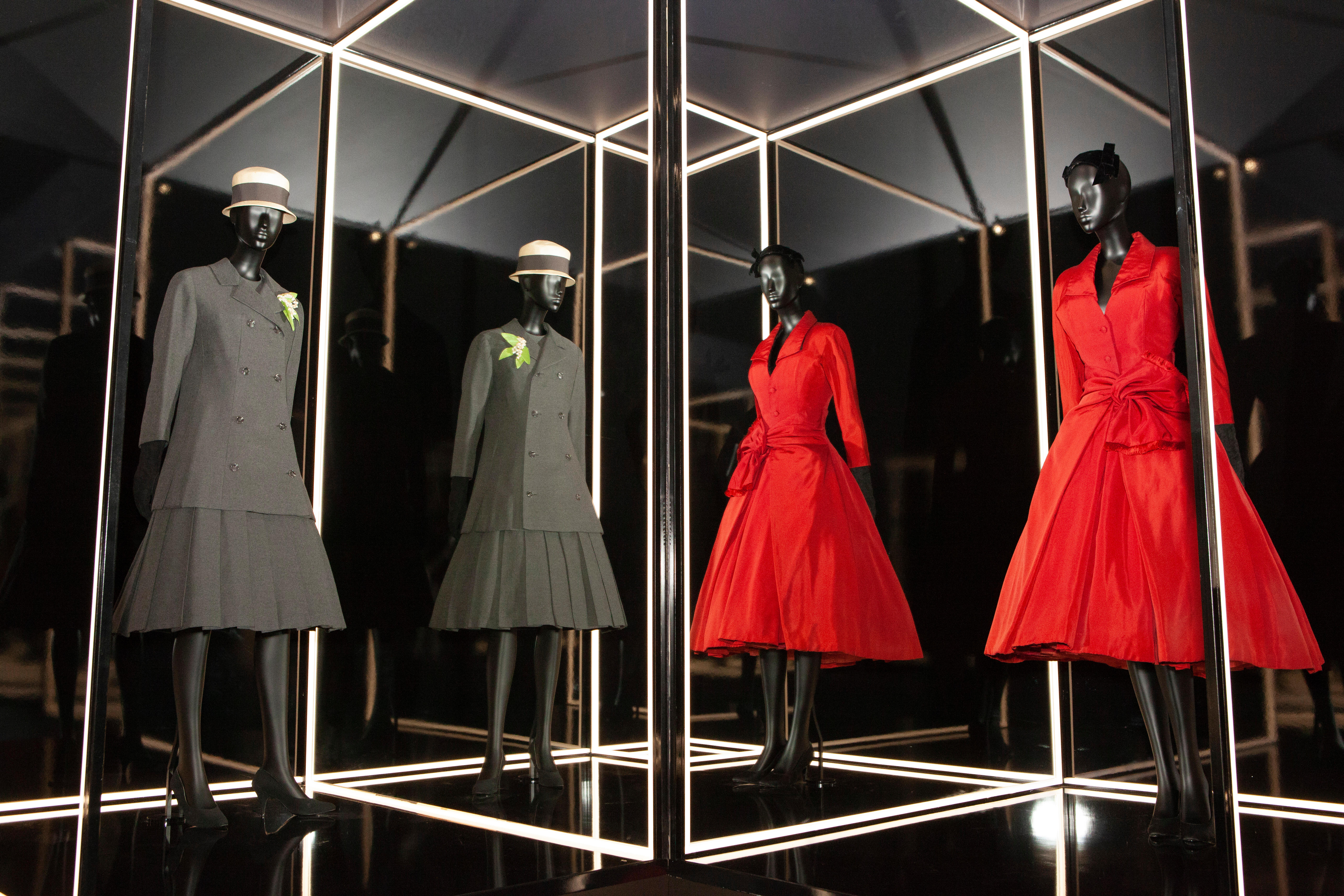 Dior designs on show at the V&A