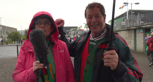 Mary and Tommy, who watched Sunday’s match in Croke Park, said it was “lovely” to see Mayo Captain Jack Coyne lift the cup in Co Dublin