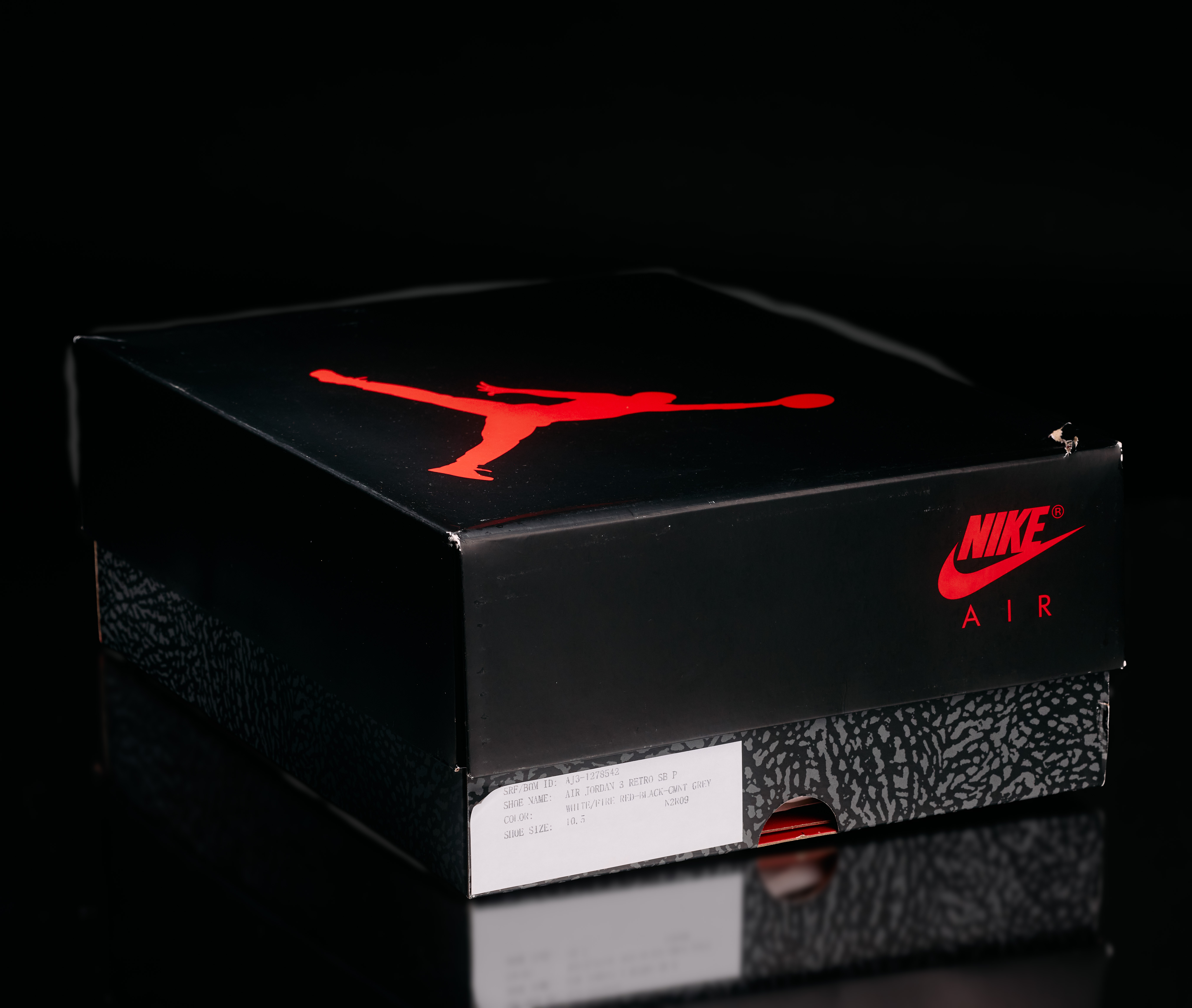A Nike Air trainer box